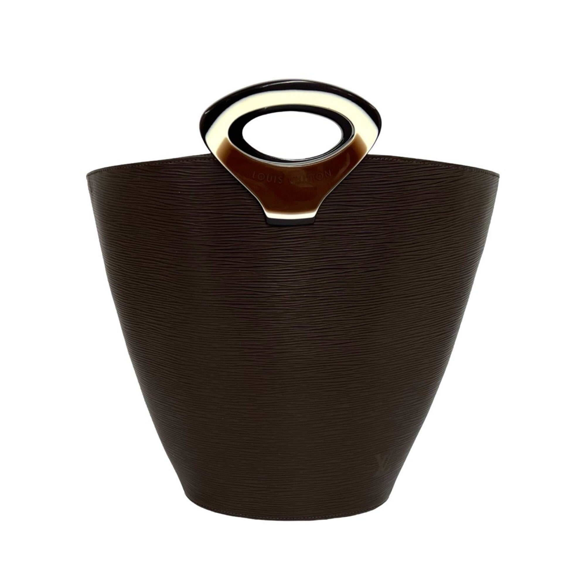 Louis Vuitton Brown Leather Handbag Tote Bag (Pre-Owned)