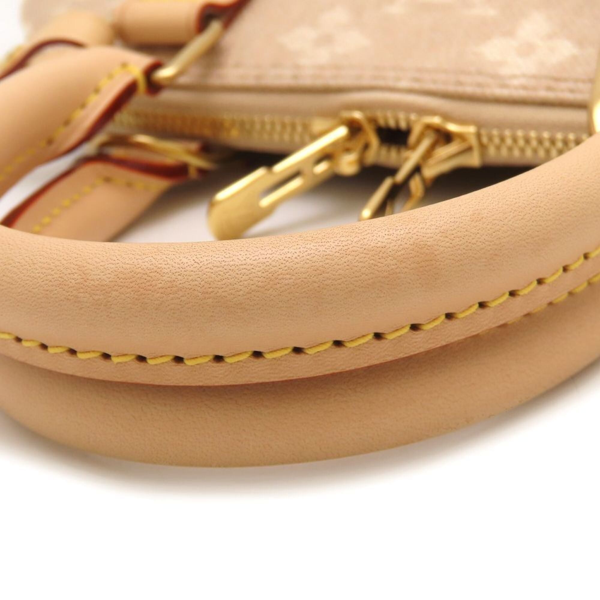 Louis Vuitton Beige Coated Canvas Handbag (Pre-Owned)