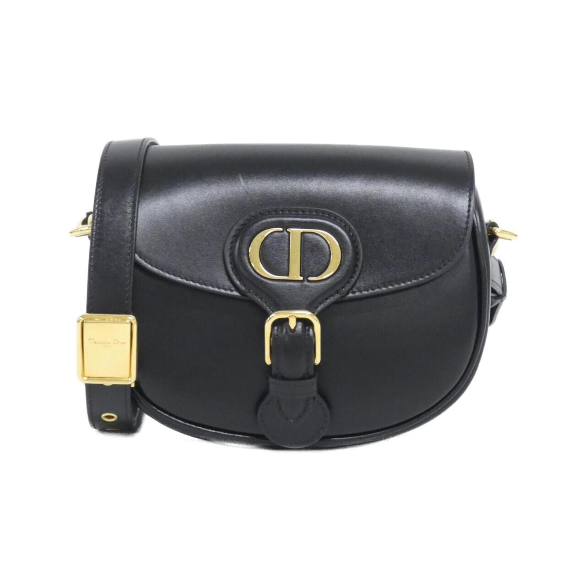 Christian Dior Black Leather Shoulder Bag (Pre-Owned)