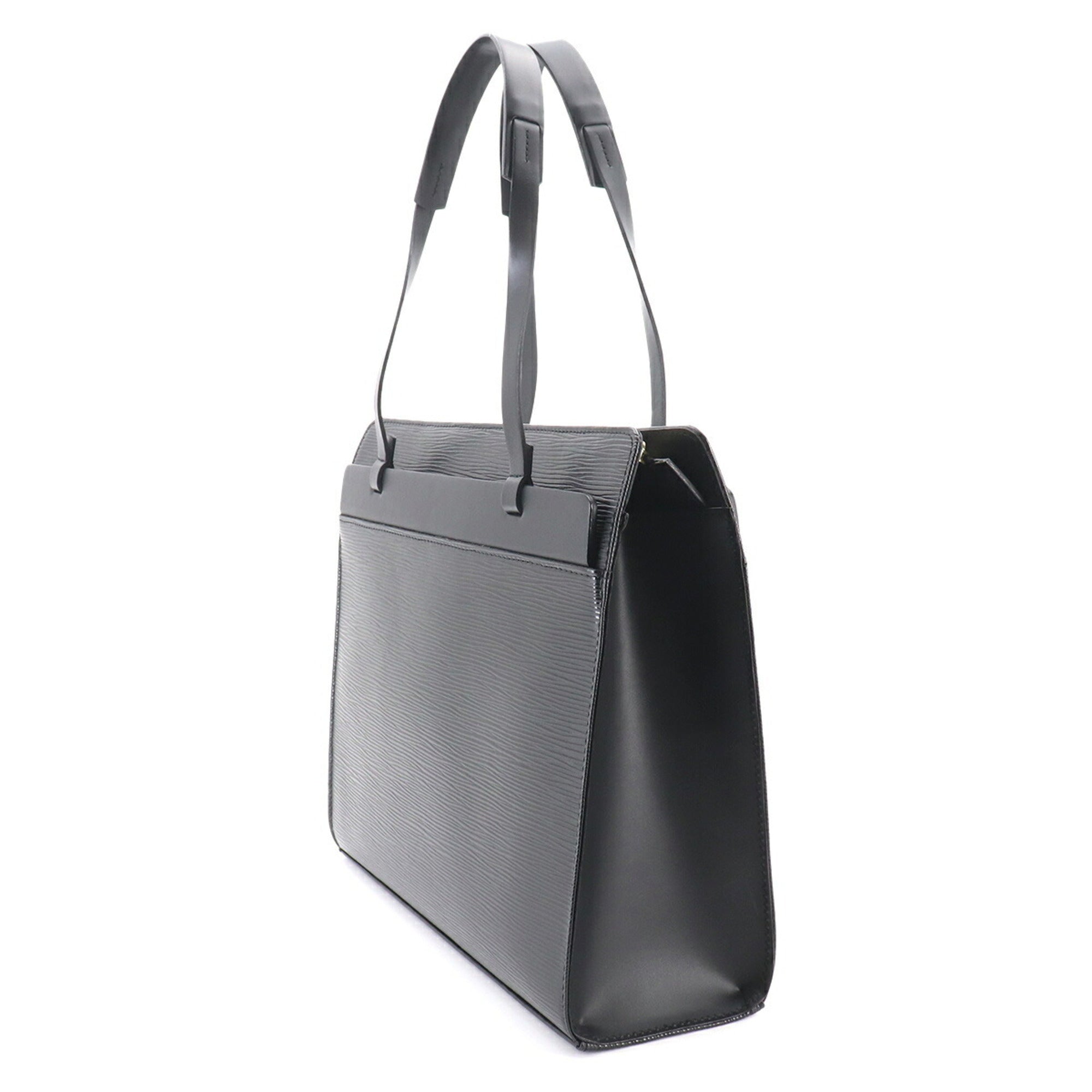 Louis Vuitton Black Noir Epi Leather Handbag Tote Bag (Pre-Owned)