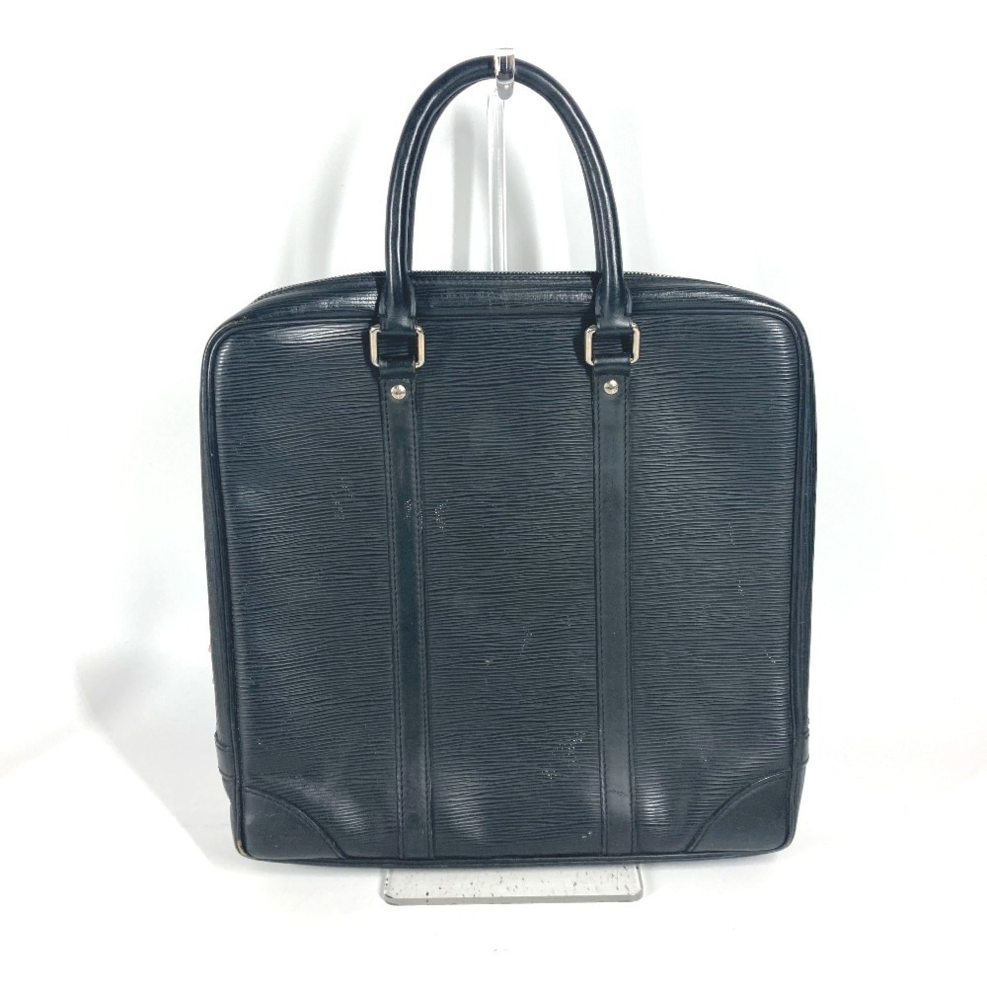 Louis Vuitton Epi Black Noir Epi Leather Briefcase (Pre-Owned)