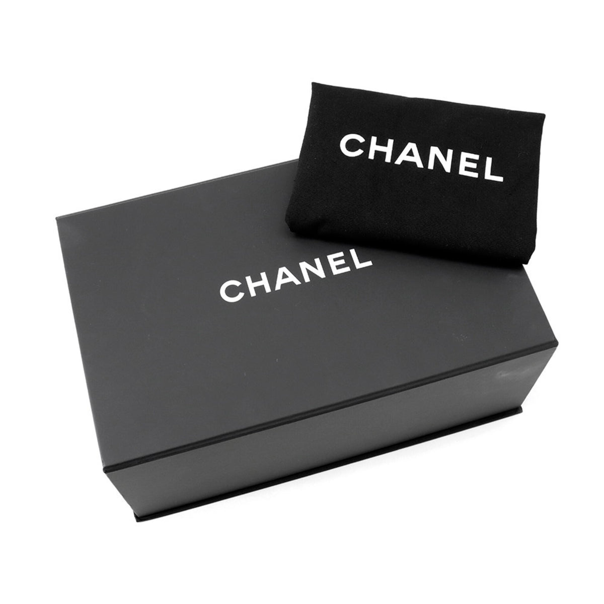 Chanel Black Leather Handbag Shoulder Bag (Pre-Owned)