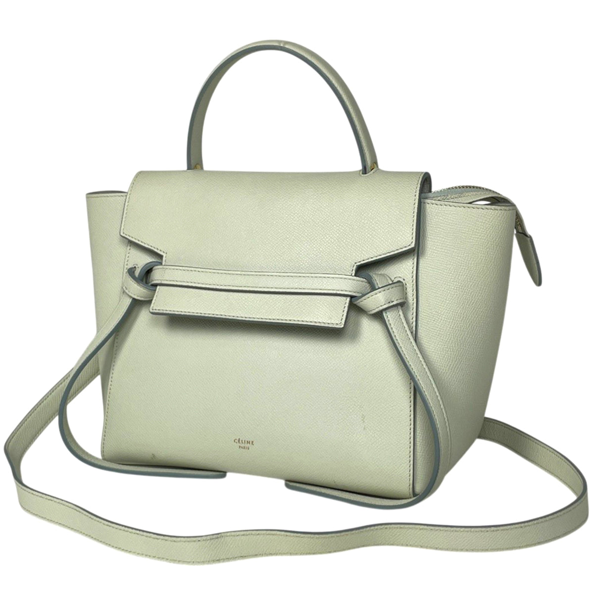 Celine Green Leather Handbag (Pre-Owned)