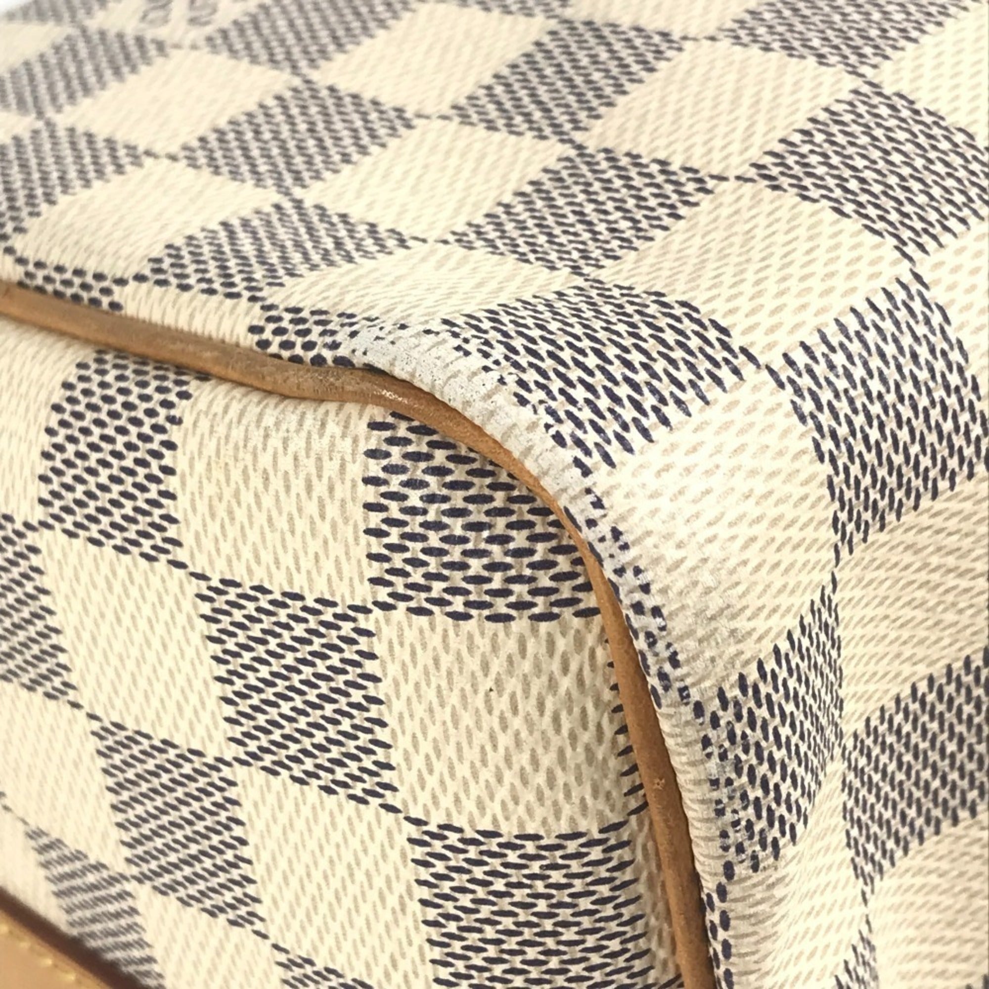 Louis Vuitton Damier Azur White Damier Azur Boston Bag Handbag Shoulder Bag (Pre-Owned)