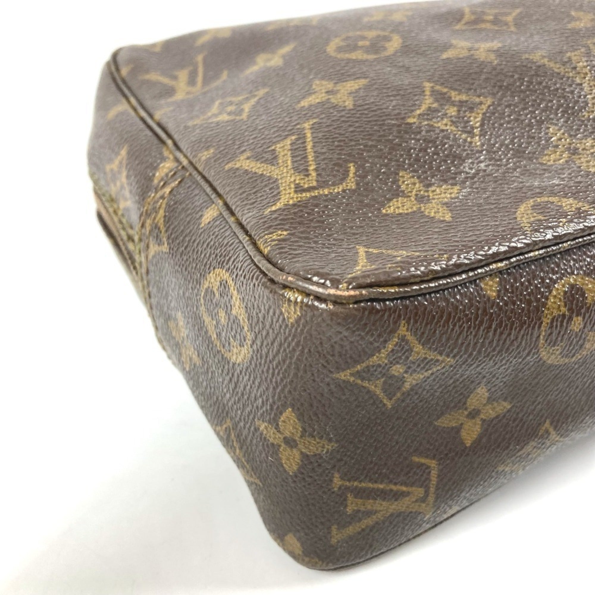 Louis Vuitton Brown Monogram Canvas Clutch Bag Pouch (Pre-Owned)
