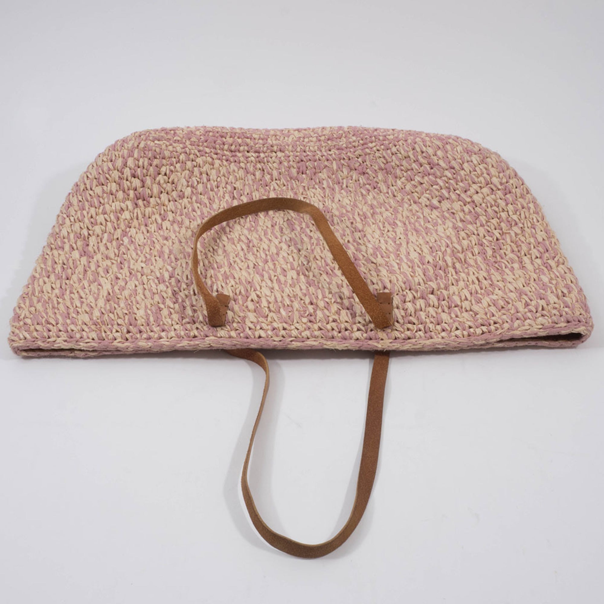 Fendi Pink Straw Tote Bag (Pre-Owned)