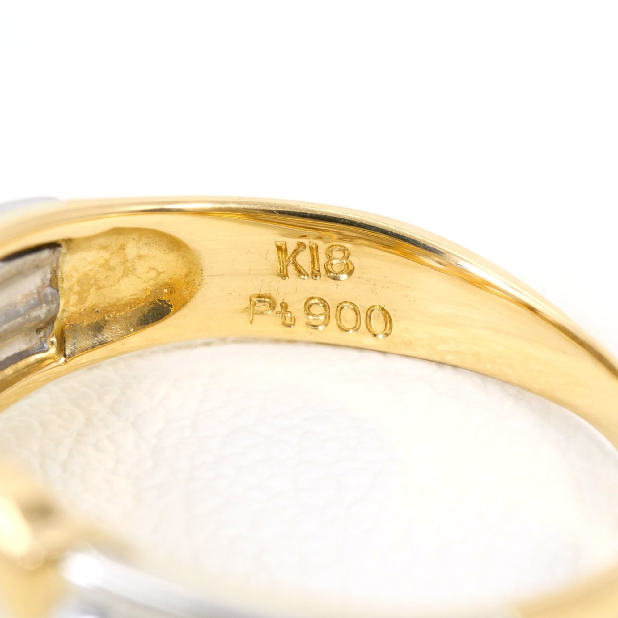 Unbranded Platinum Yellow Gold Yellow Gold (18K) Platinum 900 Band Ring (Pre-Owned)