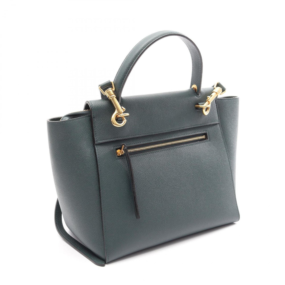 Celine Green Leather Handbag (Pre-Owned)