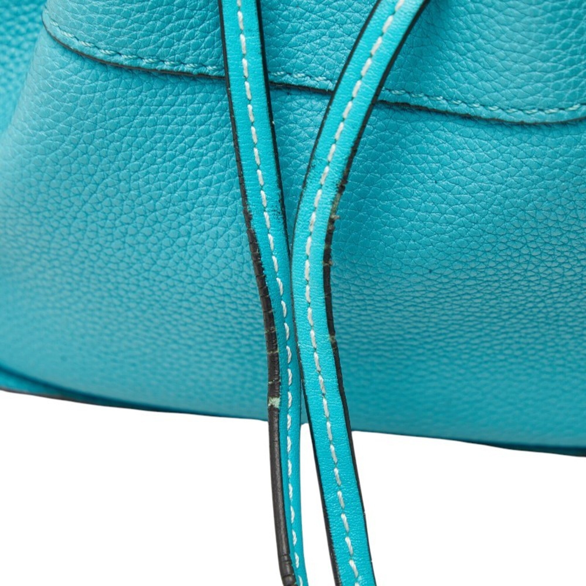 Loewe Hammock Blue Leather Handbag Shoulder Bag (Pre-Owned)