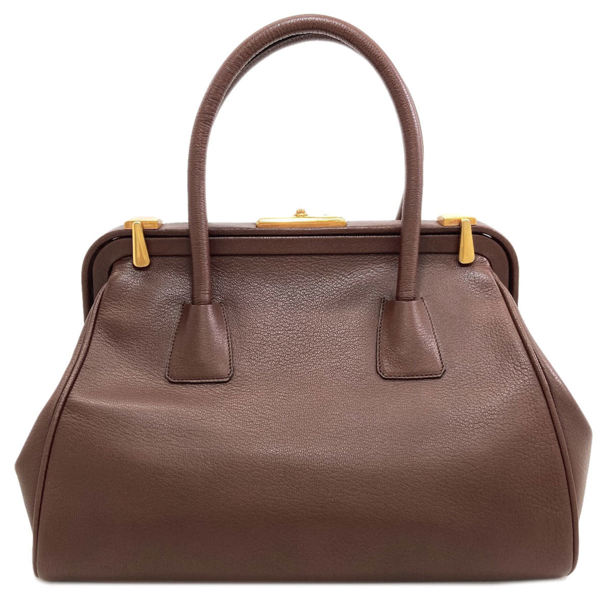 Prada Brown Leather Handbag (Pre-Owned)
