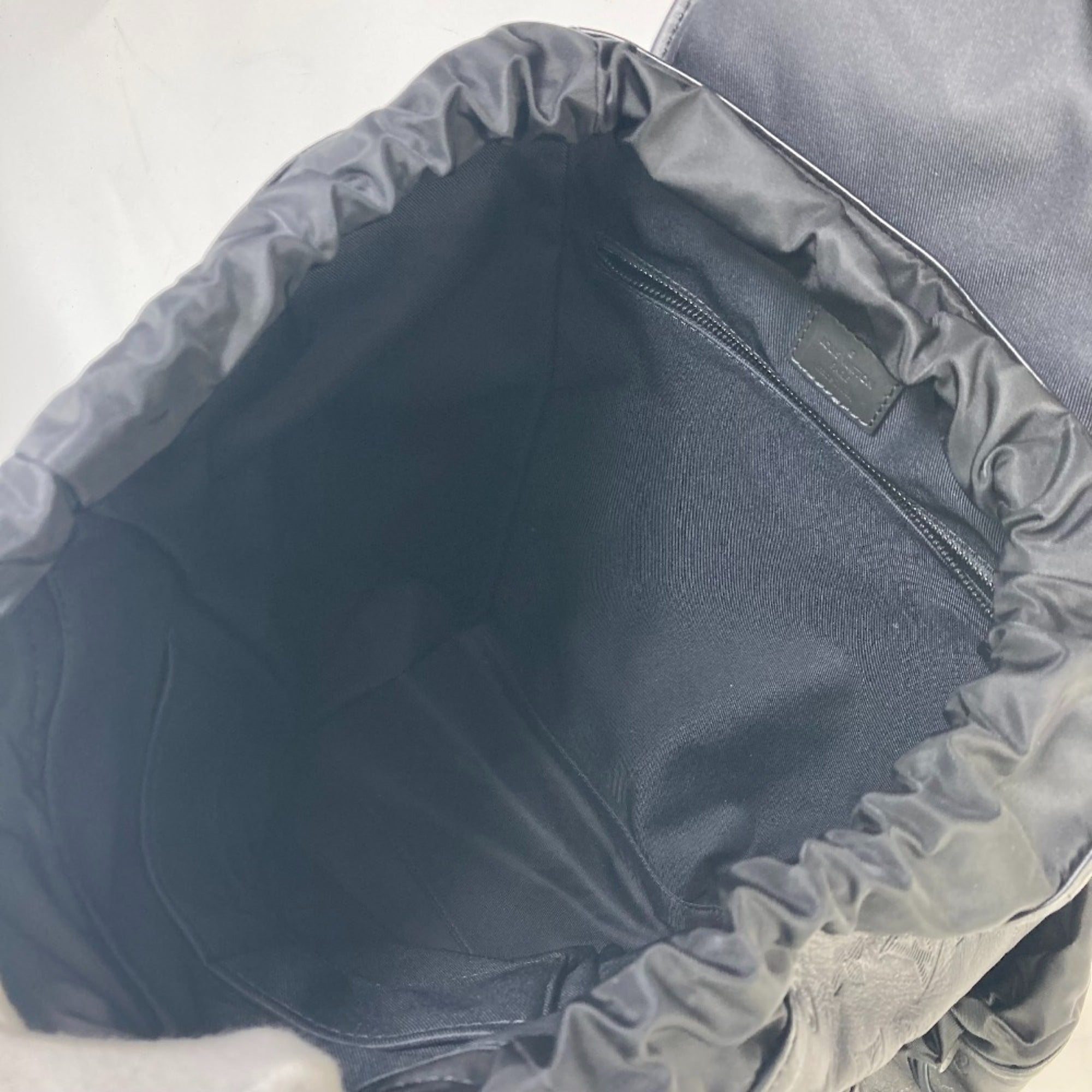 Louis Vuitton Black Leather Backpack (Pre-Owned)