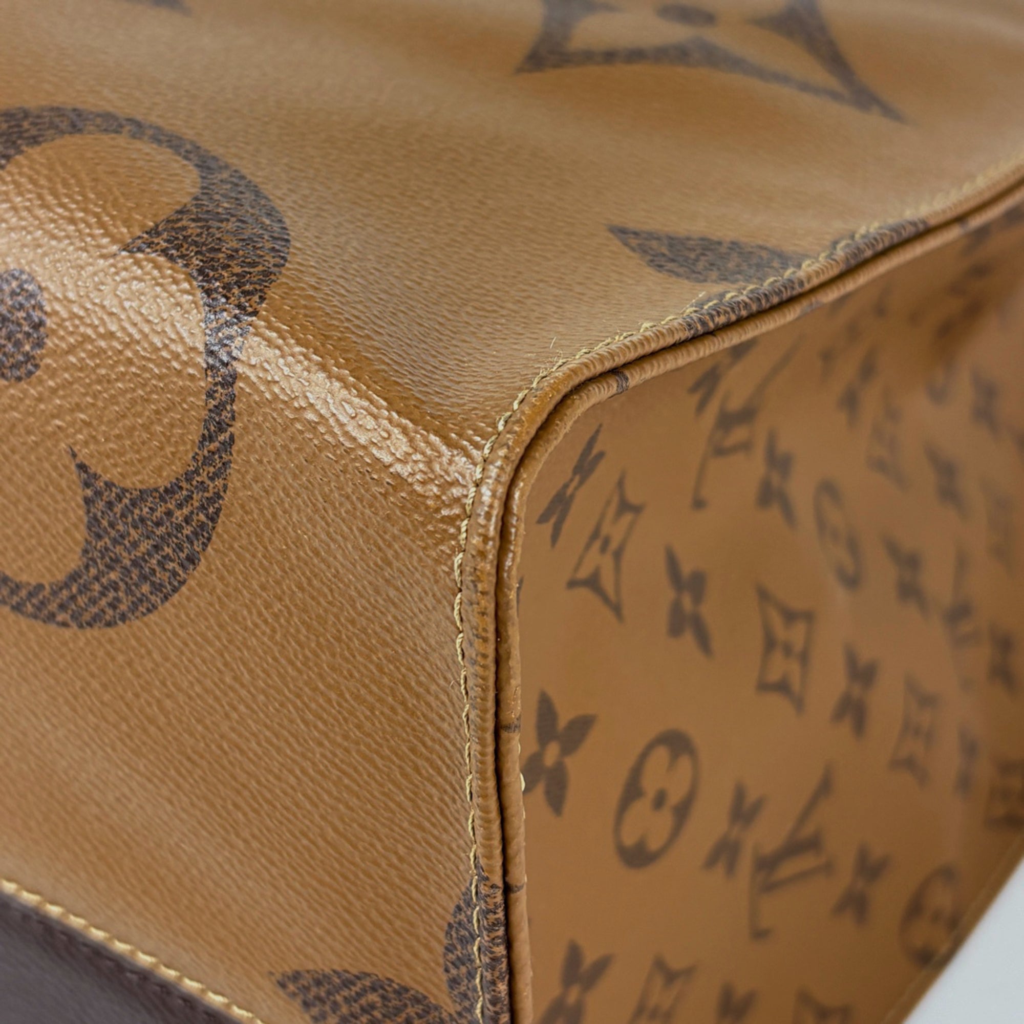 Louis Vuitton Brown Monogram Reverse Shoulder Bag Tote Bag (Pre-Owned)