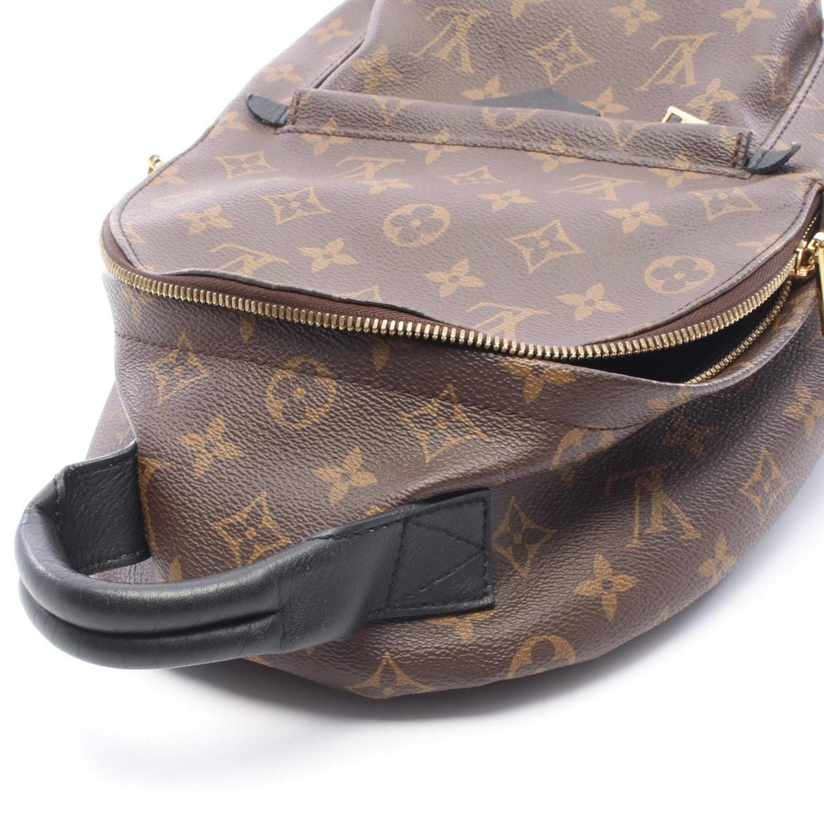 Louis Vuitton Black Brown Monogram Monogram Leather Backpack (Pre-Owned)