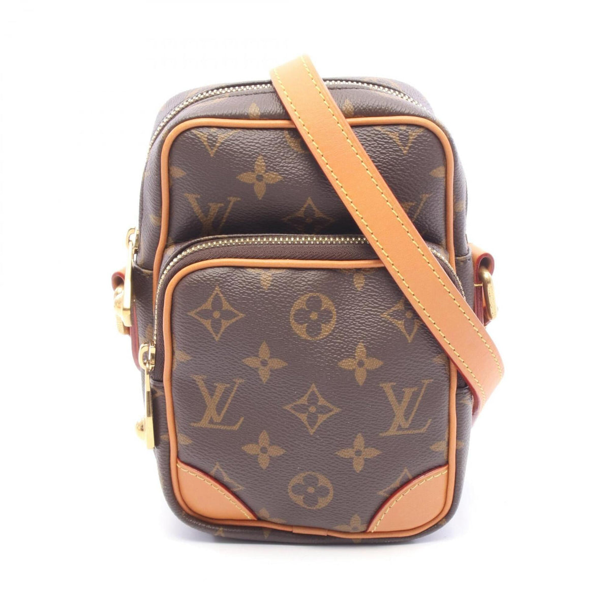 Louis Vuitton Brown Pvc Leather Handbag Shoulder Bag (Pre-Owned)