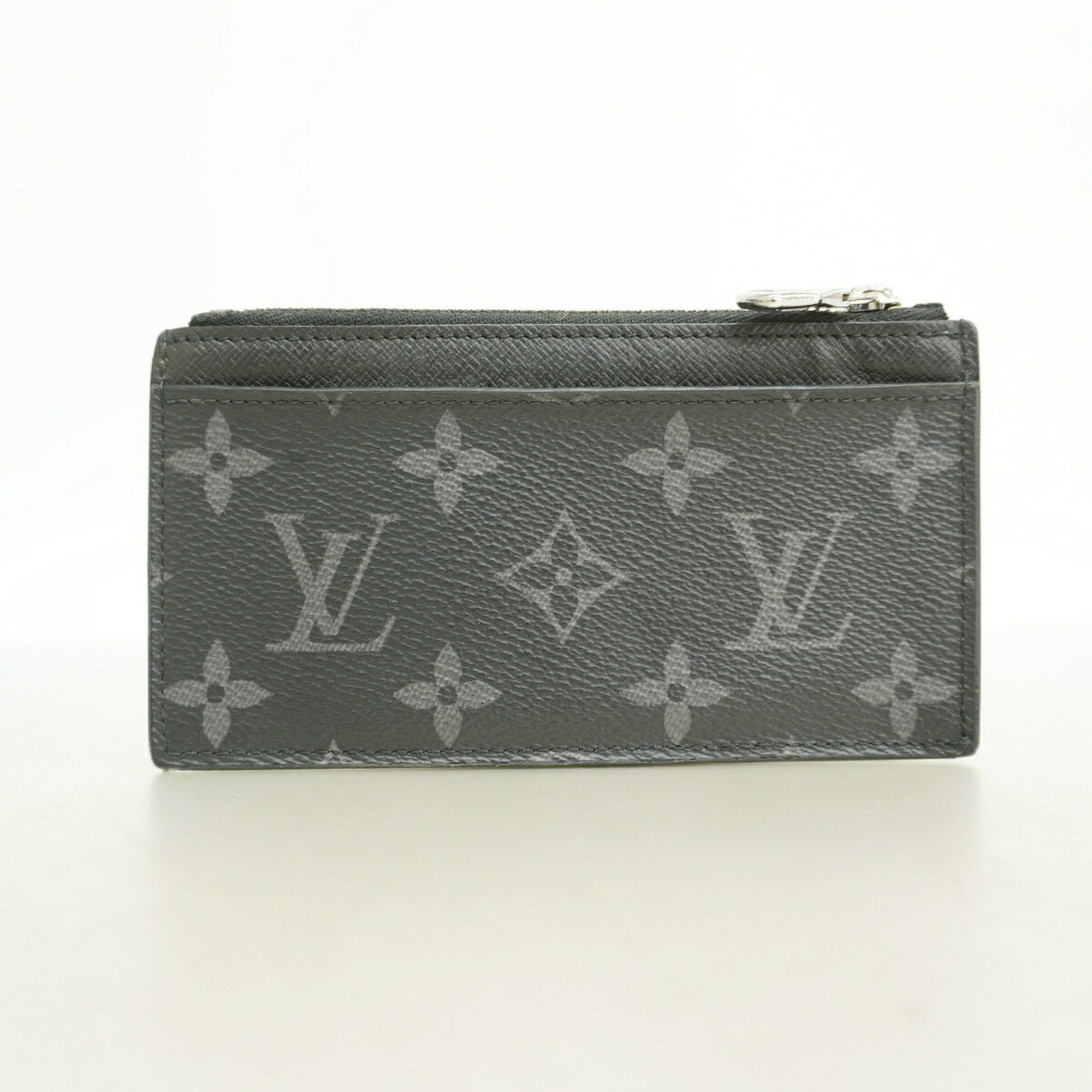 Louis Vuitton Black Gray Coin Purse/Coin Case (Pre-Owned)