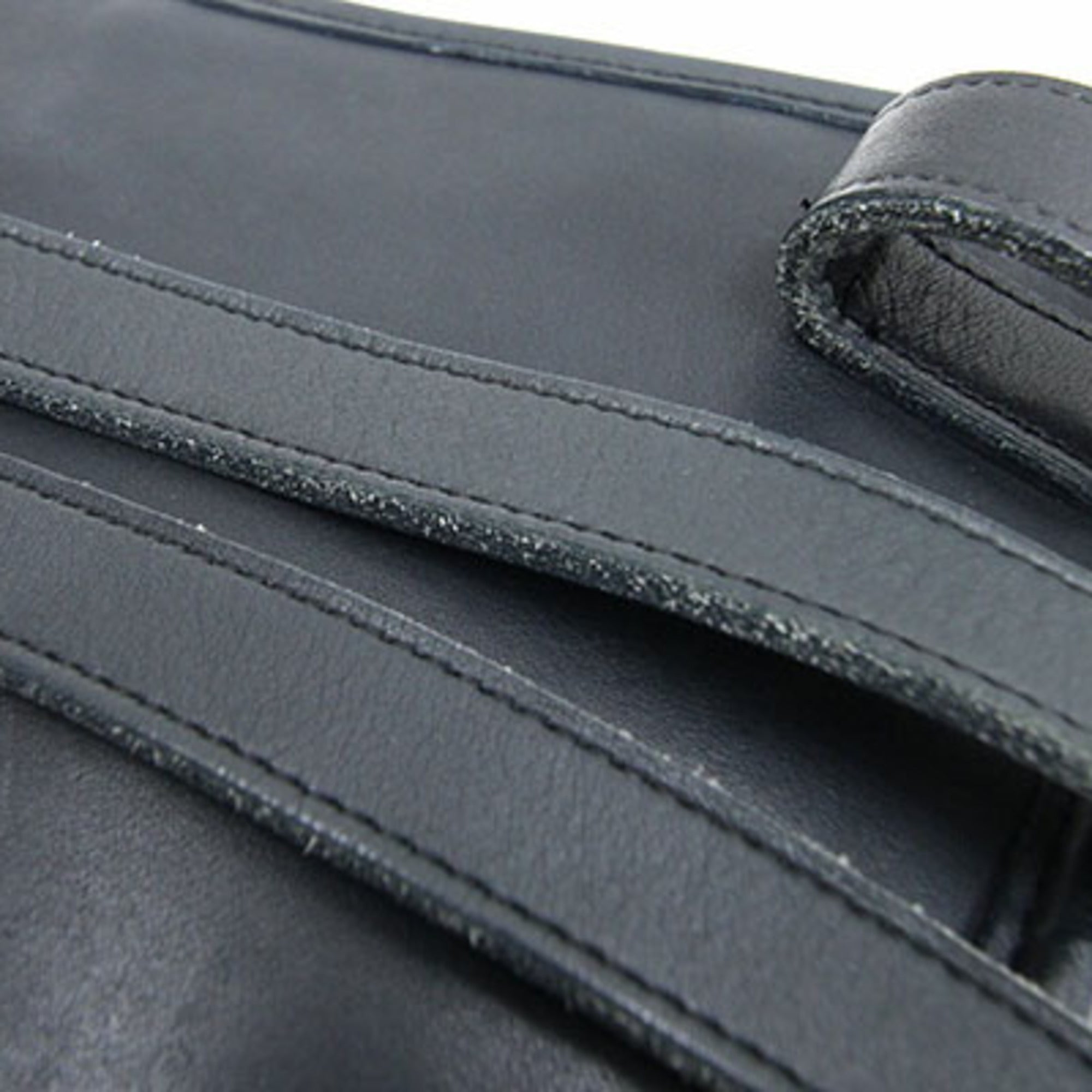 Coach Navy Leather Backpack (Pre-Owned)