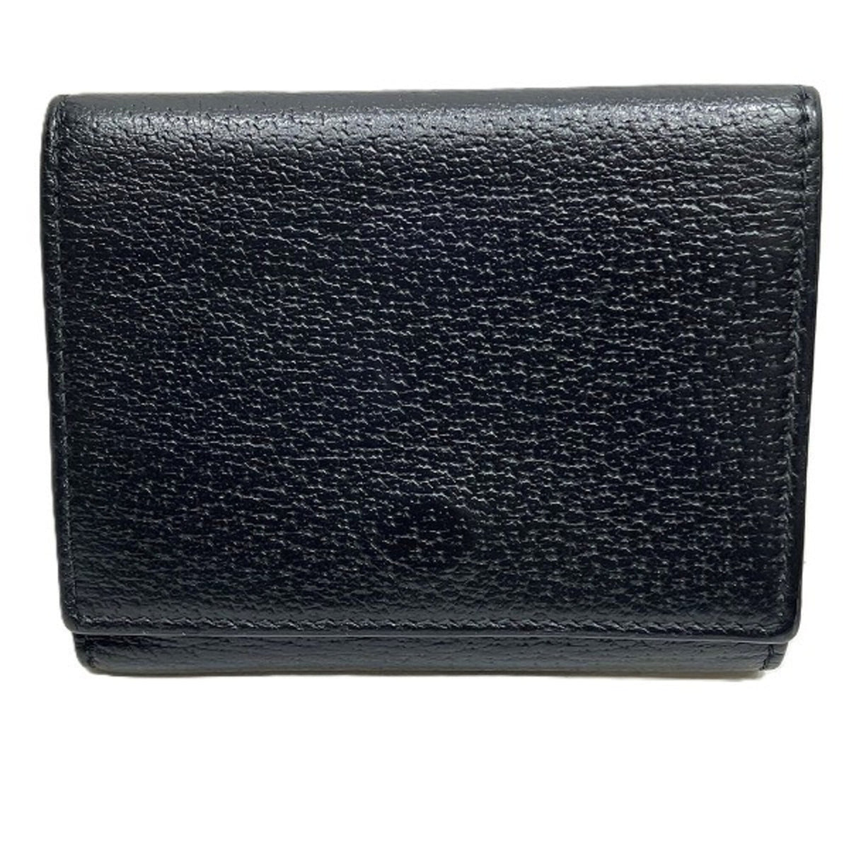 Gucci Black Leather Wallet (Tri-Fold) (Pre-Owned)