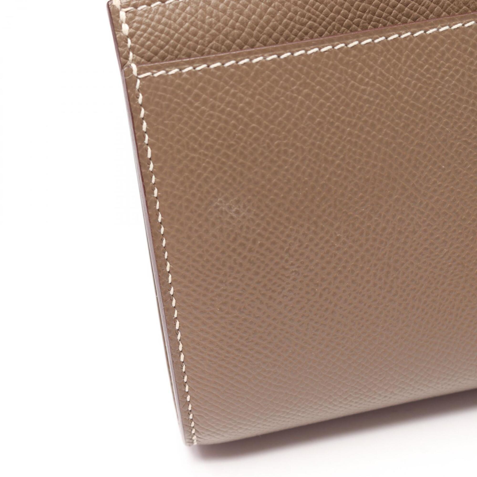Hermes Etoupe Gray Gray Epsom Leather Shoulder Bag (Pre-Owned)