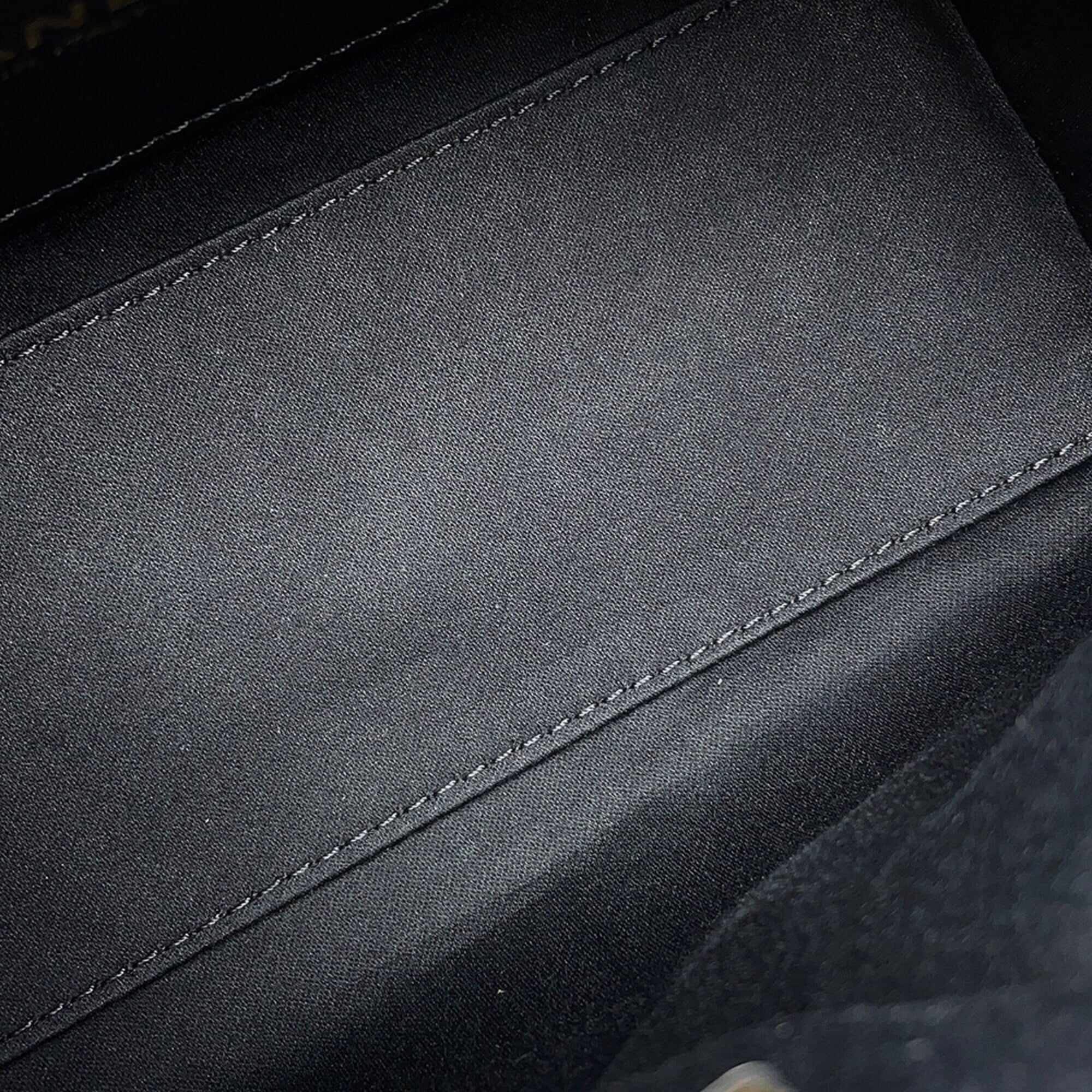 Chanel Black Denim Handbag Shoulder Bag (Pre-Owned)