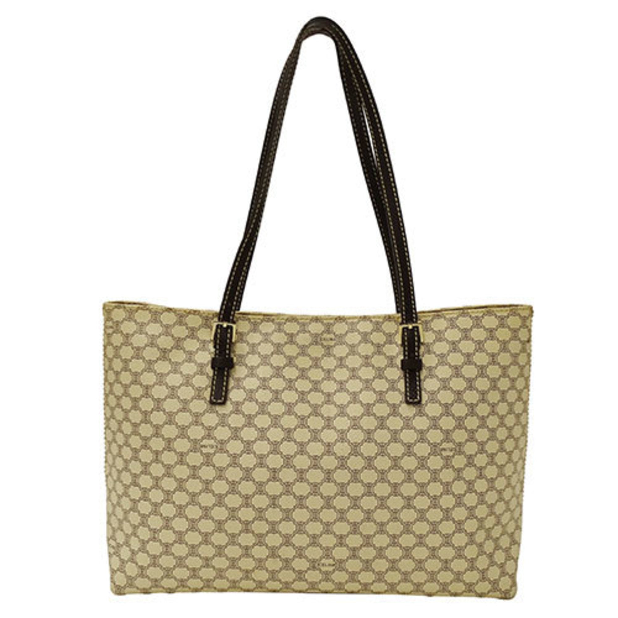 Celine Ivory Pvc Tote Bag (Pre-Owned)