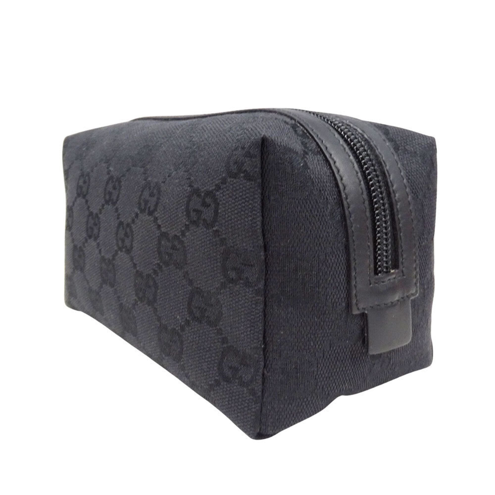 Gucci Black Gg Canvas Pouch (Pre-Owned)
