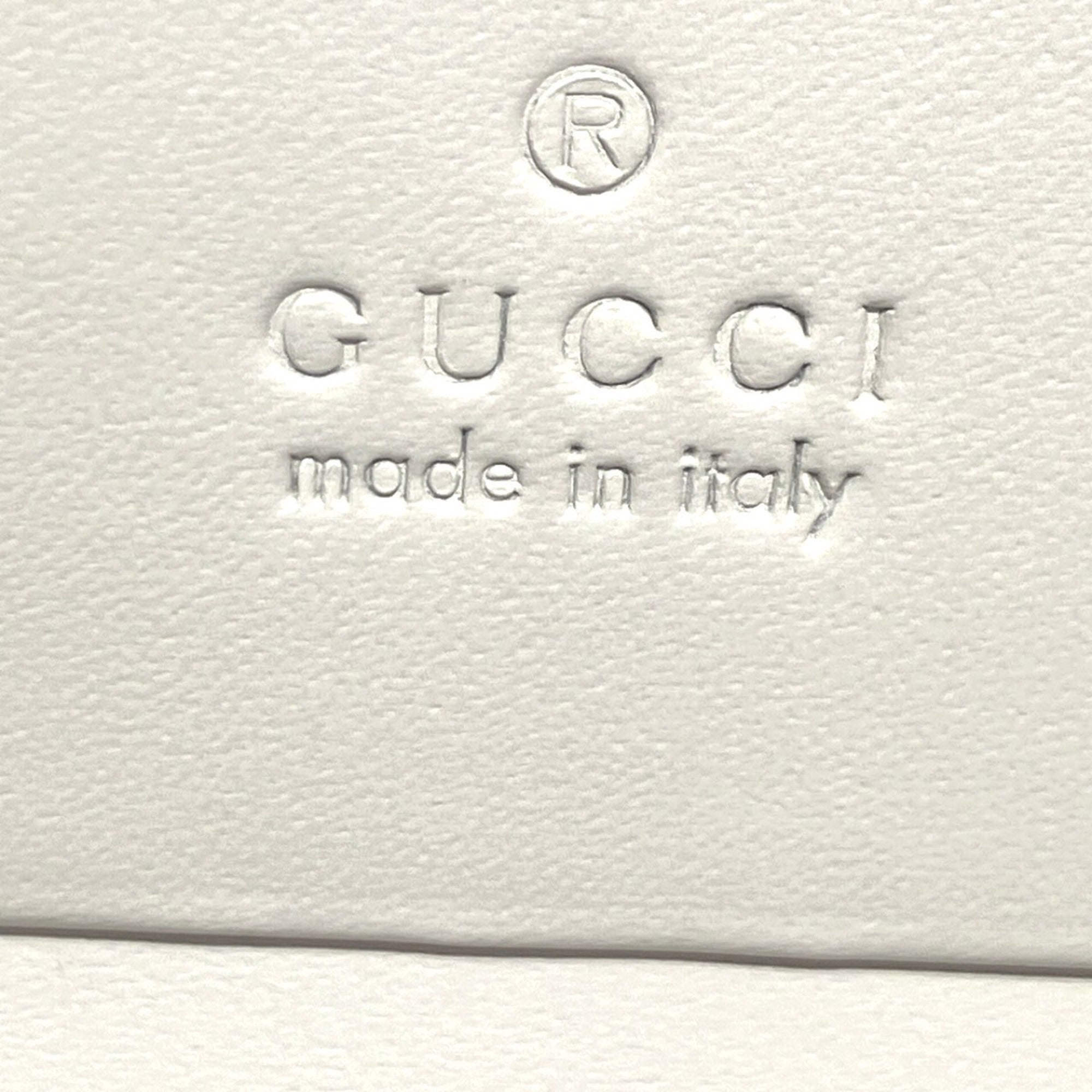 Gucci White Leather Wallet (Bi-Fold) (Pre-Owned)