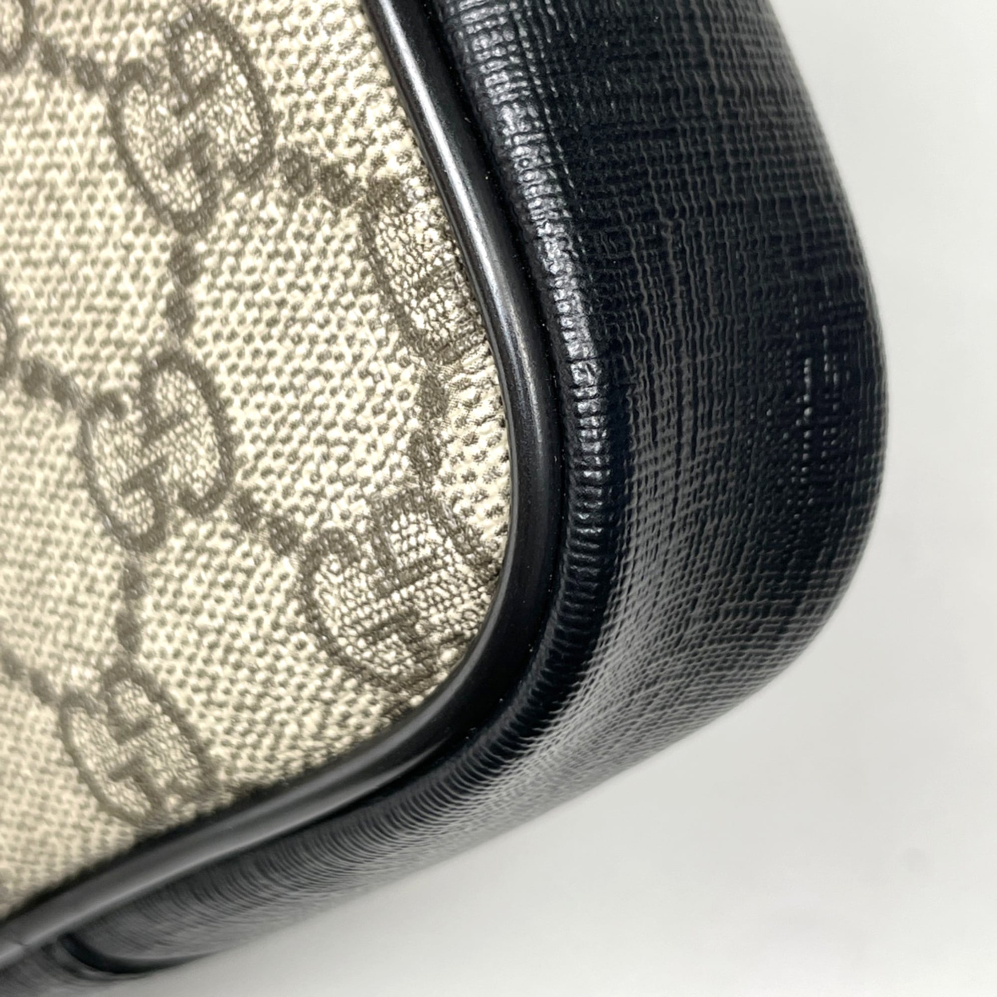 Gucci Sherry Line Black Brown Coated Canvas Leather Fanny Pack Sling Bag (Pre-Owned)