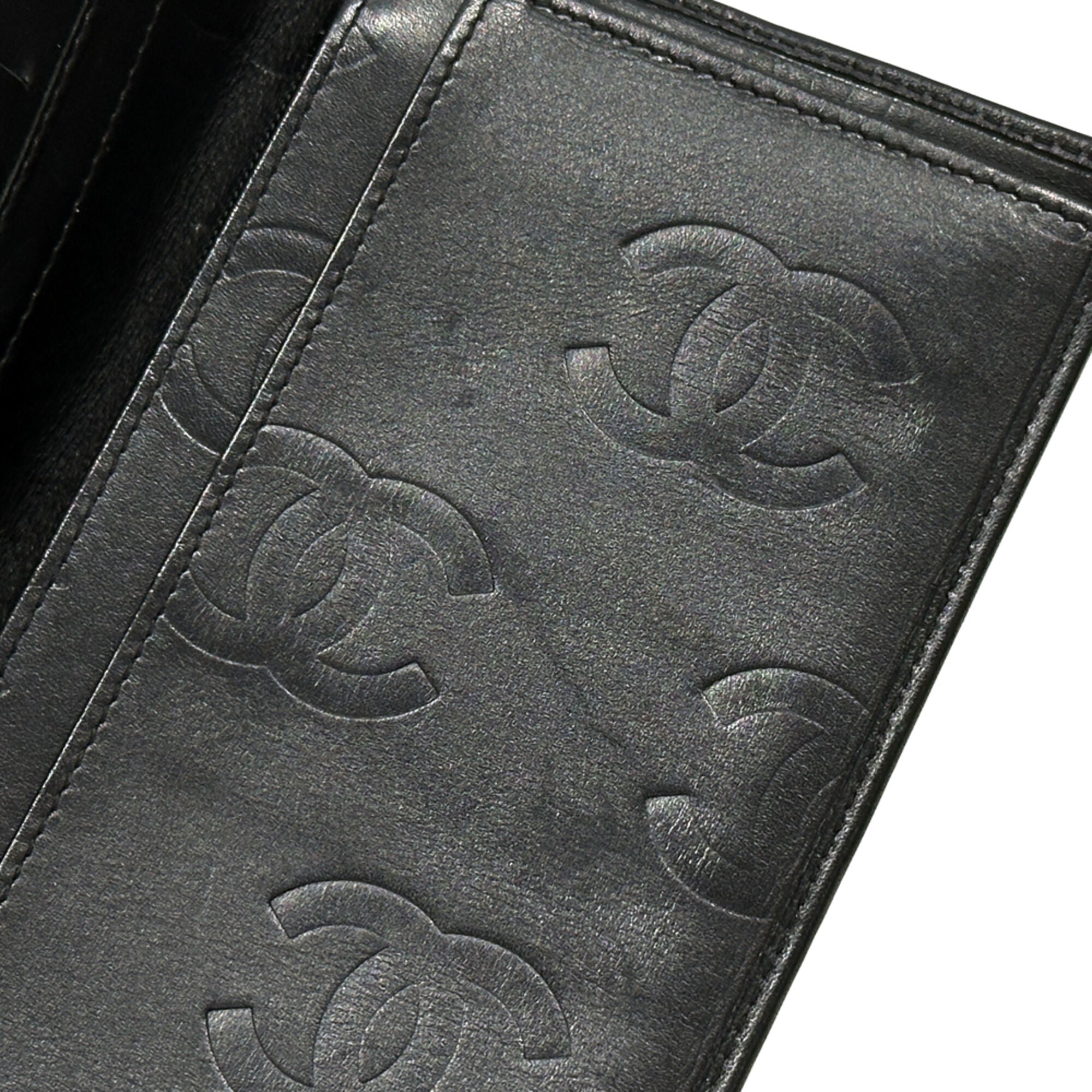 Chanel Black Long Wallet (Bi-Fold) (Pre-Owned)