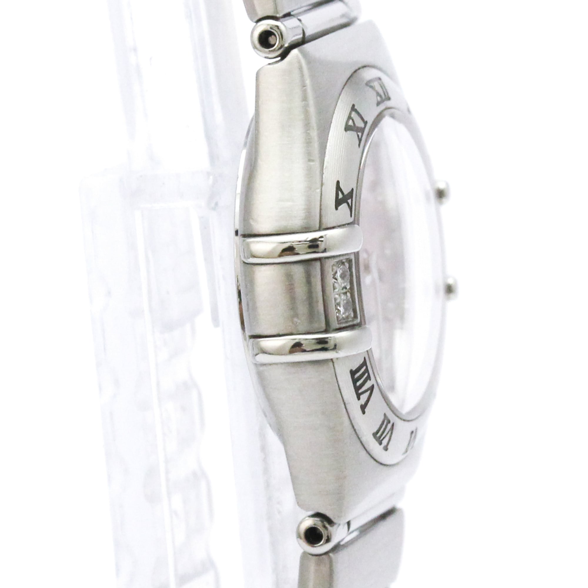 Omega Constellation My Choice Quartz Watch Stainless Steel With Diamond Bezel And Mother Of Pearl Watch (Pre-Owned)