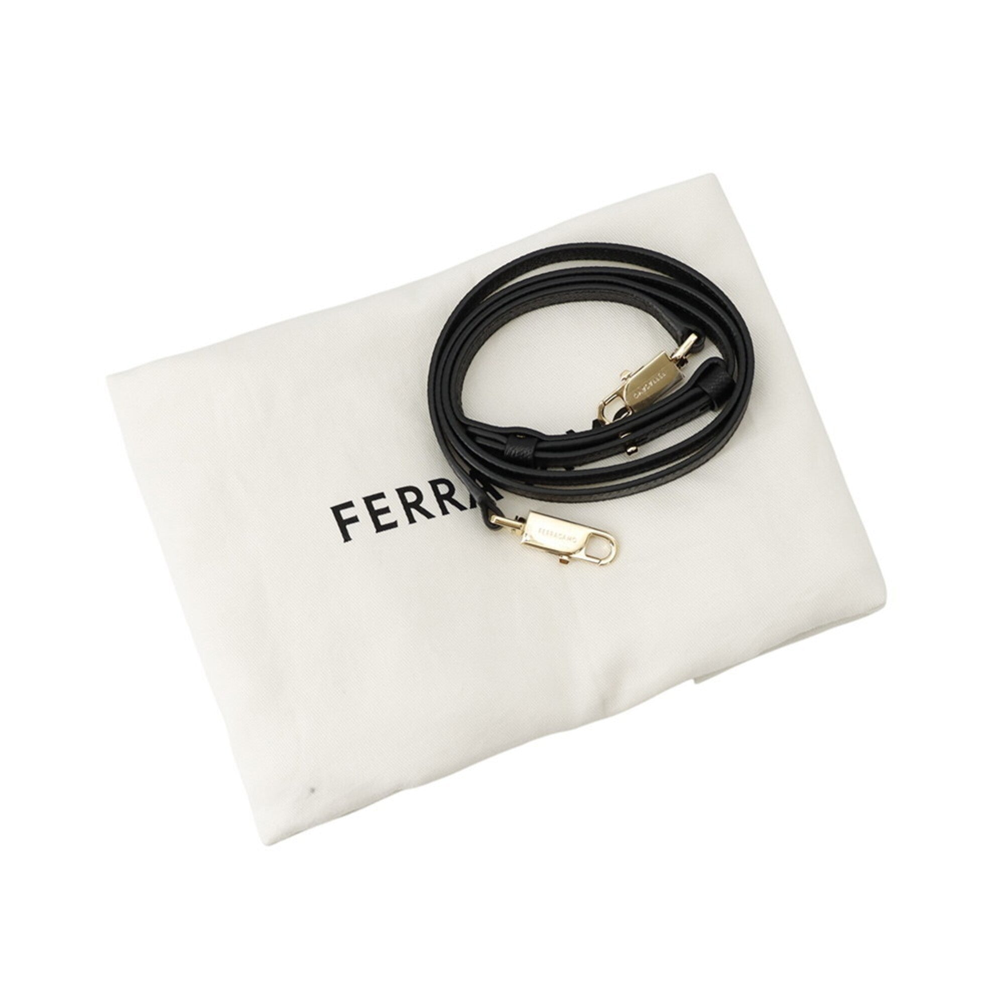 Salvatore Ferragamo Black Leather Handbag (Pre-Owned)
