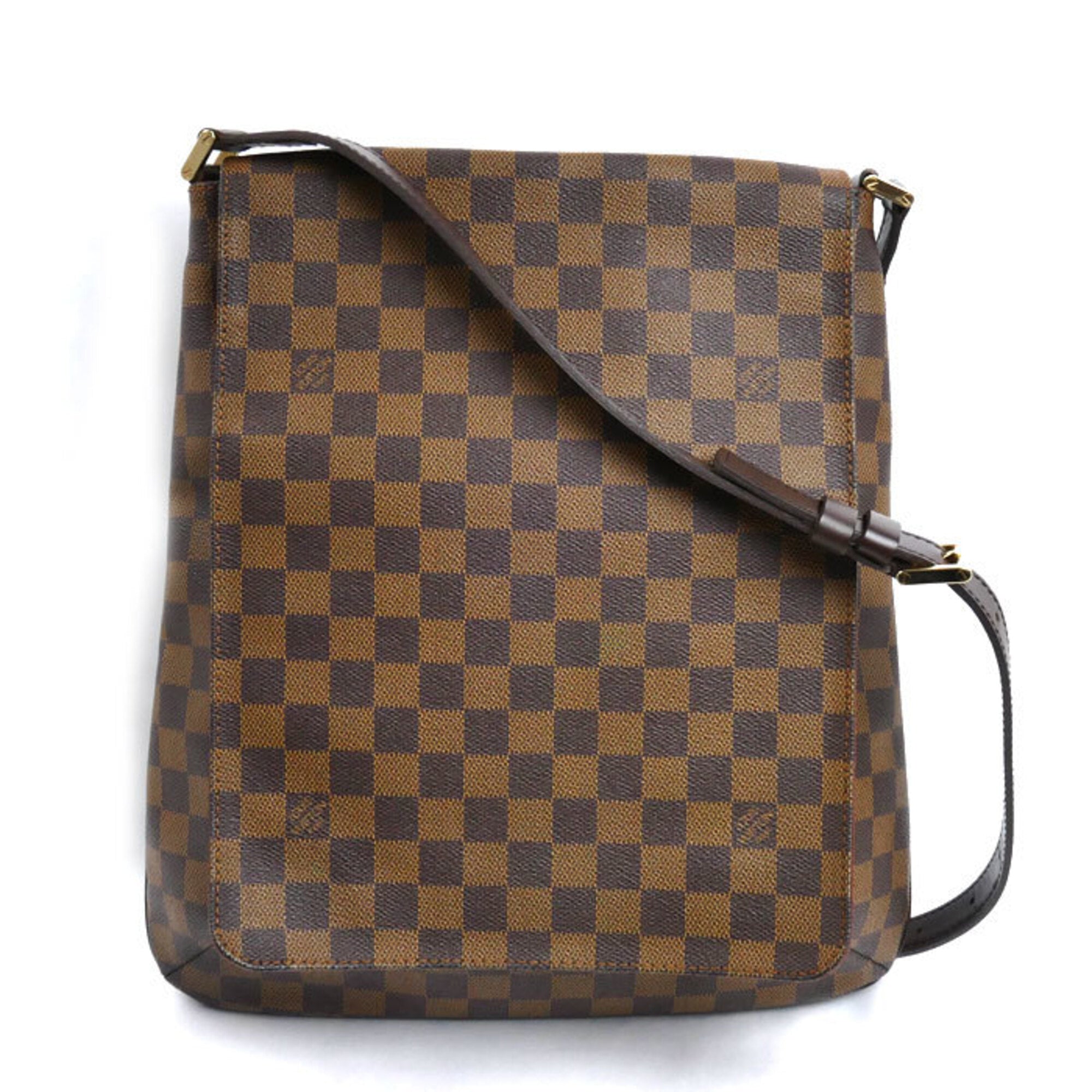 Louis Vuitton Gold Damier Canvas Shoulder Bag (Pre-Owned)