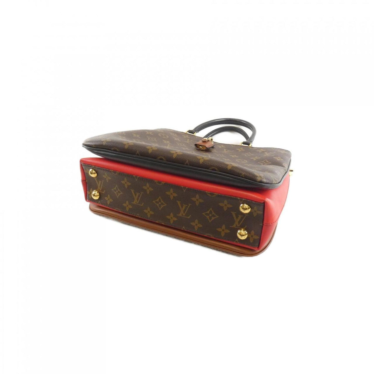 Louis Vuitton Monogram Marron Noir Rouge Coated Canvas Handbag (Pre-Owned)