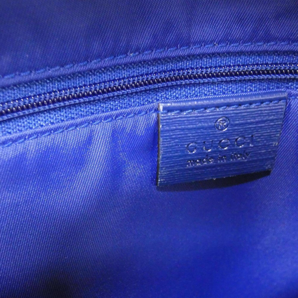 Gucci Blue Leather Backpack (Pre-Owned)