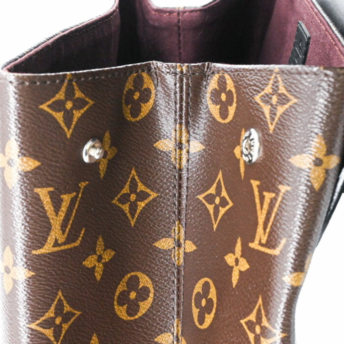 Louis Vuitton Black Brown Monogram Monogram Leather Backpack (Pre-Owned)