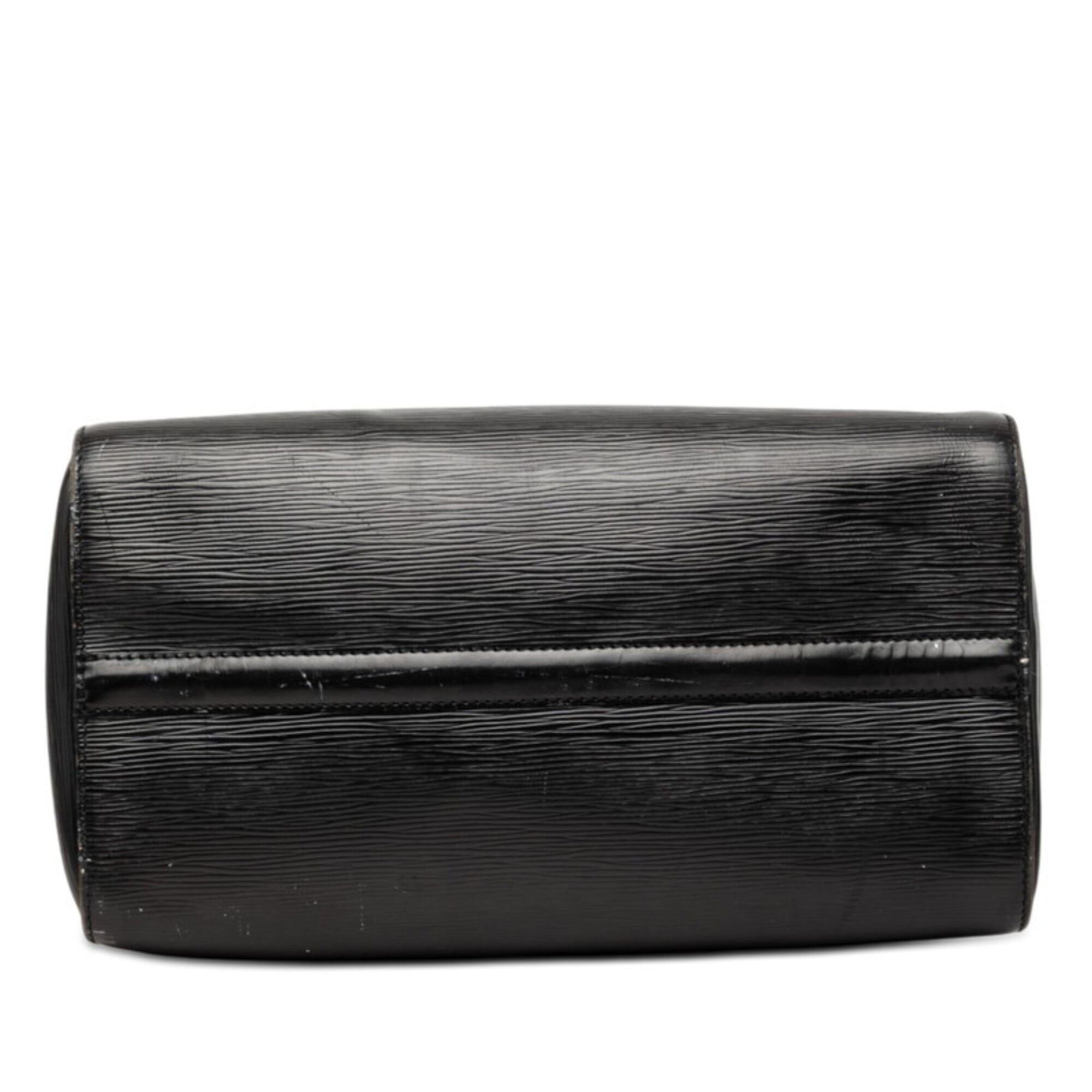 Louis Vuitton Black Noir Leather Boston Bag Handbag (Pre-Owned)