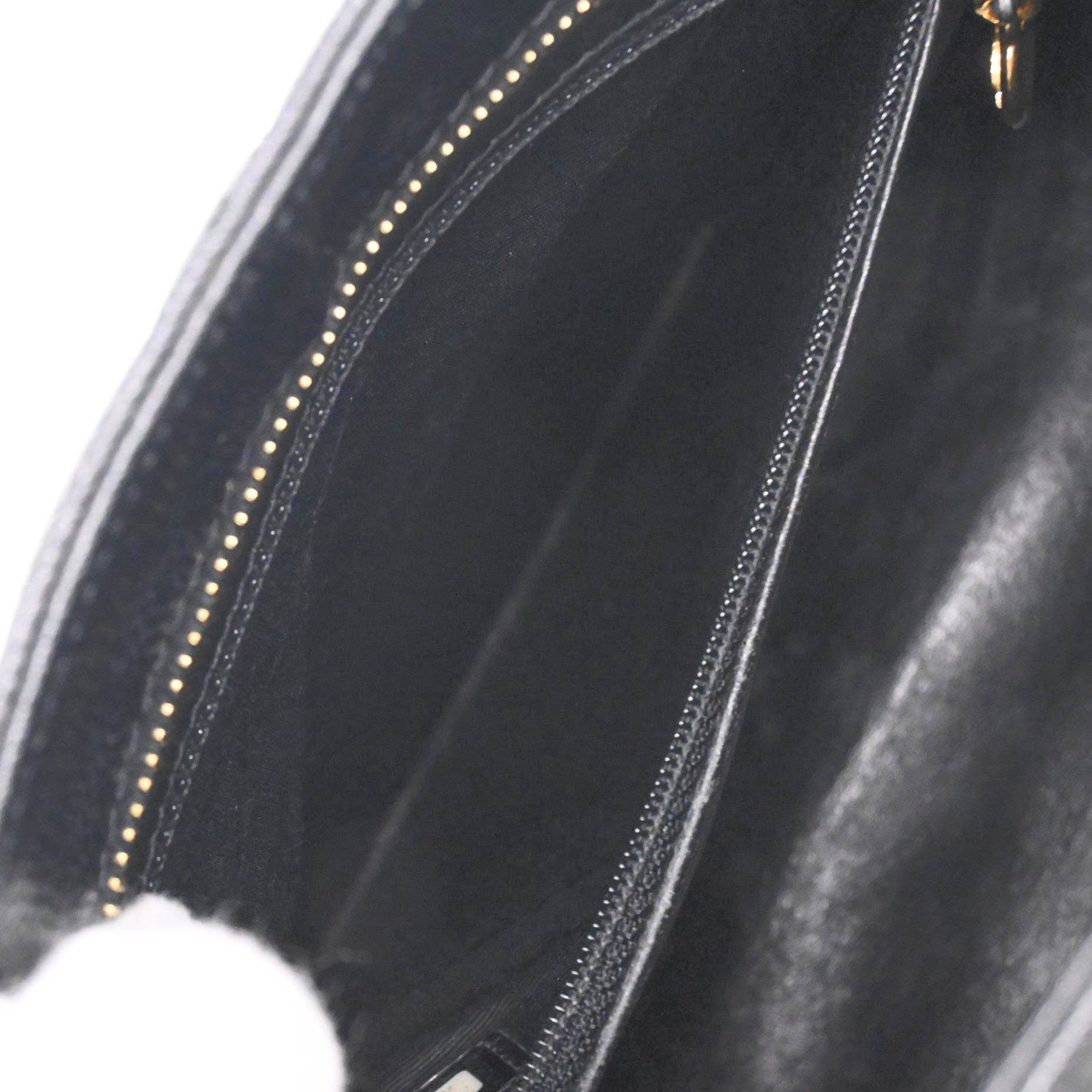 Chanel Black Grained Calfskin Handbag Tote Bag (Pre-Owned)