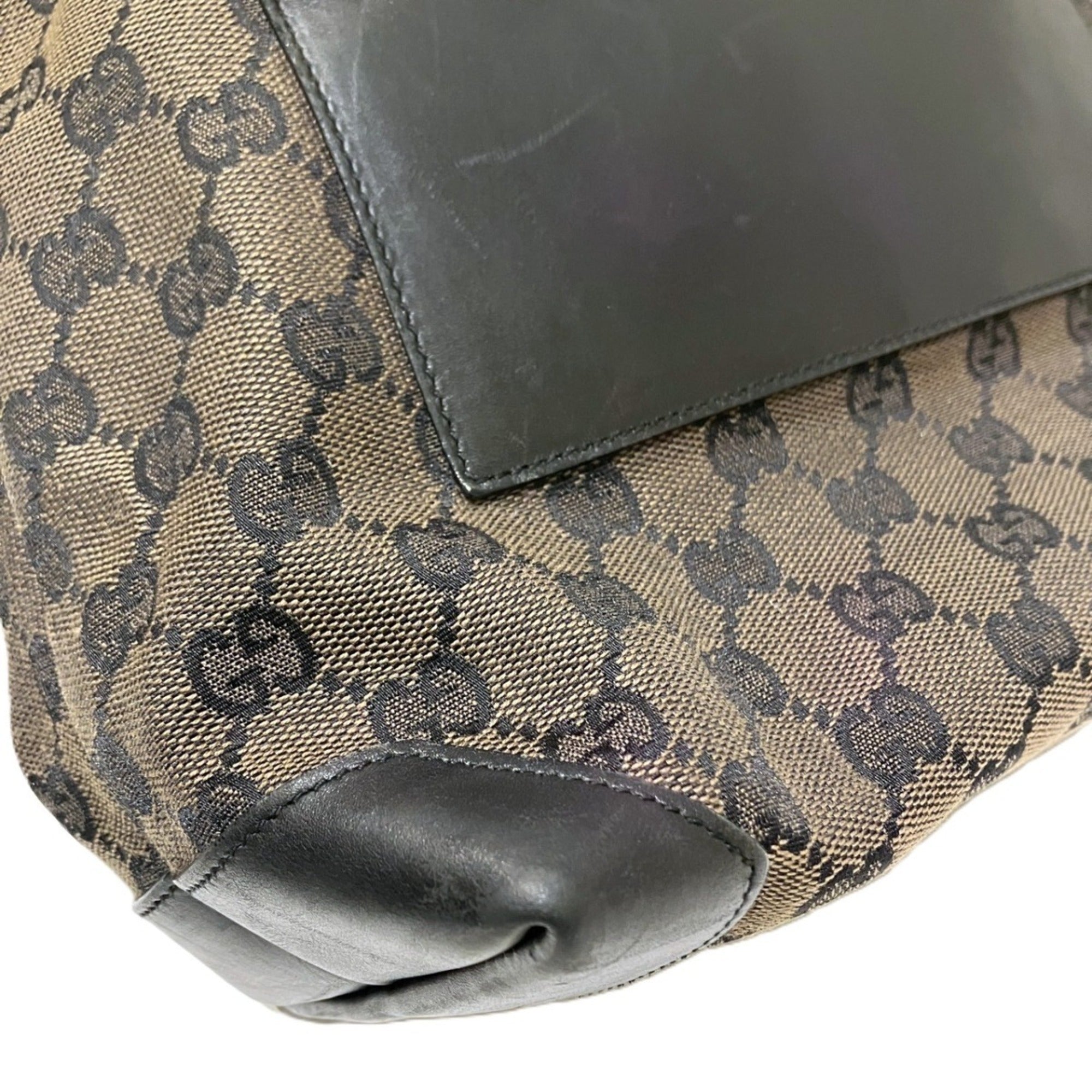 Gucci Brown Canvas Tote Bag (Pre-Owned)