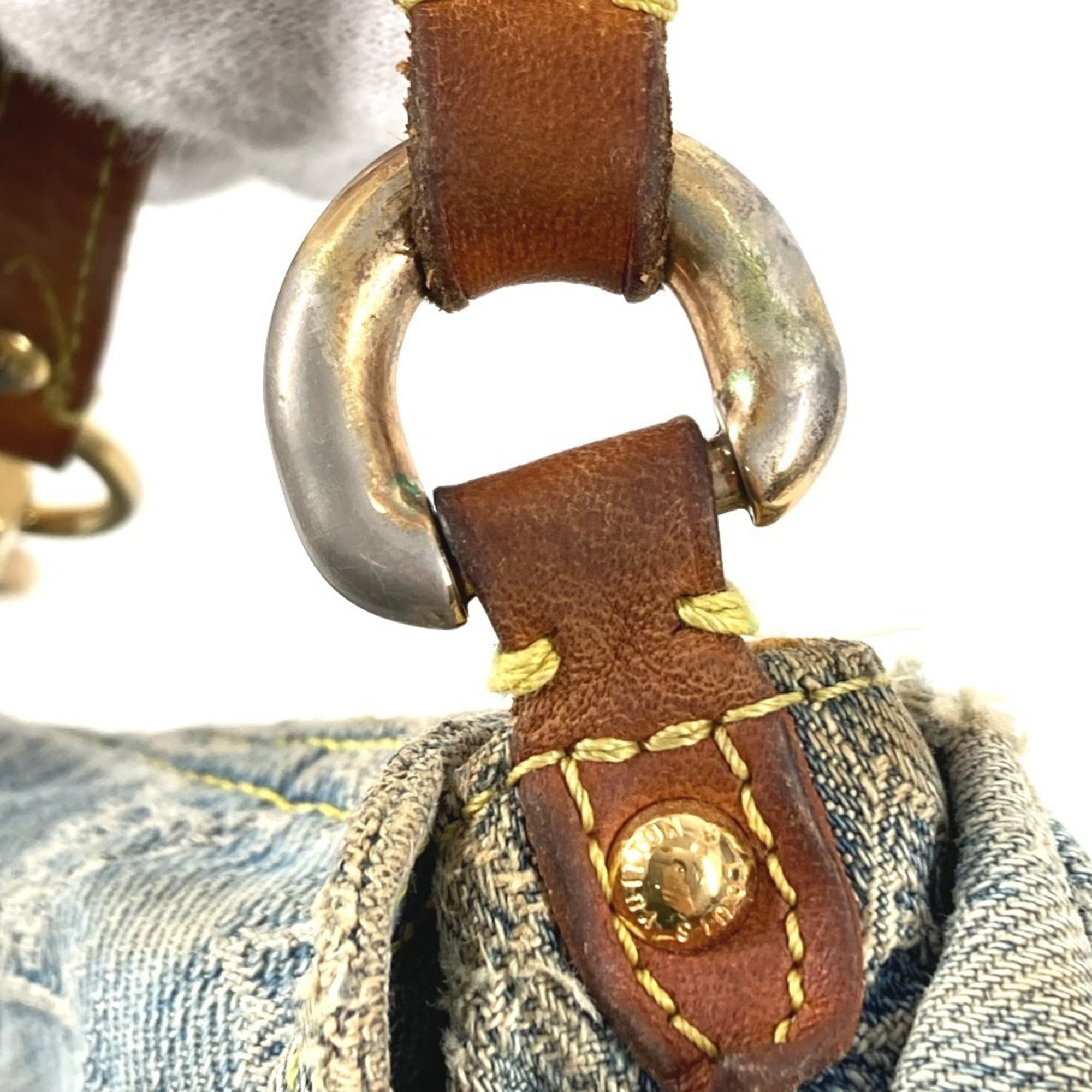Louis Vuitton Monogram Denim Blue Monogram Denim Handbag Shoulder Bag (Pre-Owned)