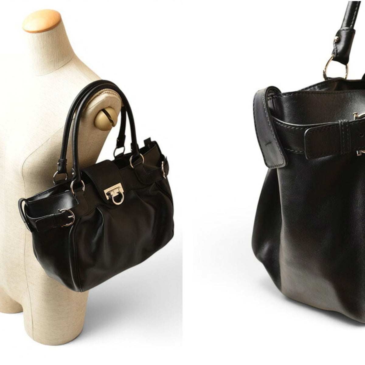 Salvatore Ferragamo Black Tote Bag (Pre-Owned)