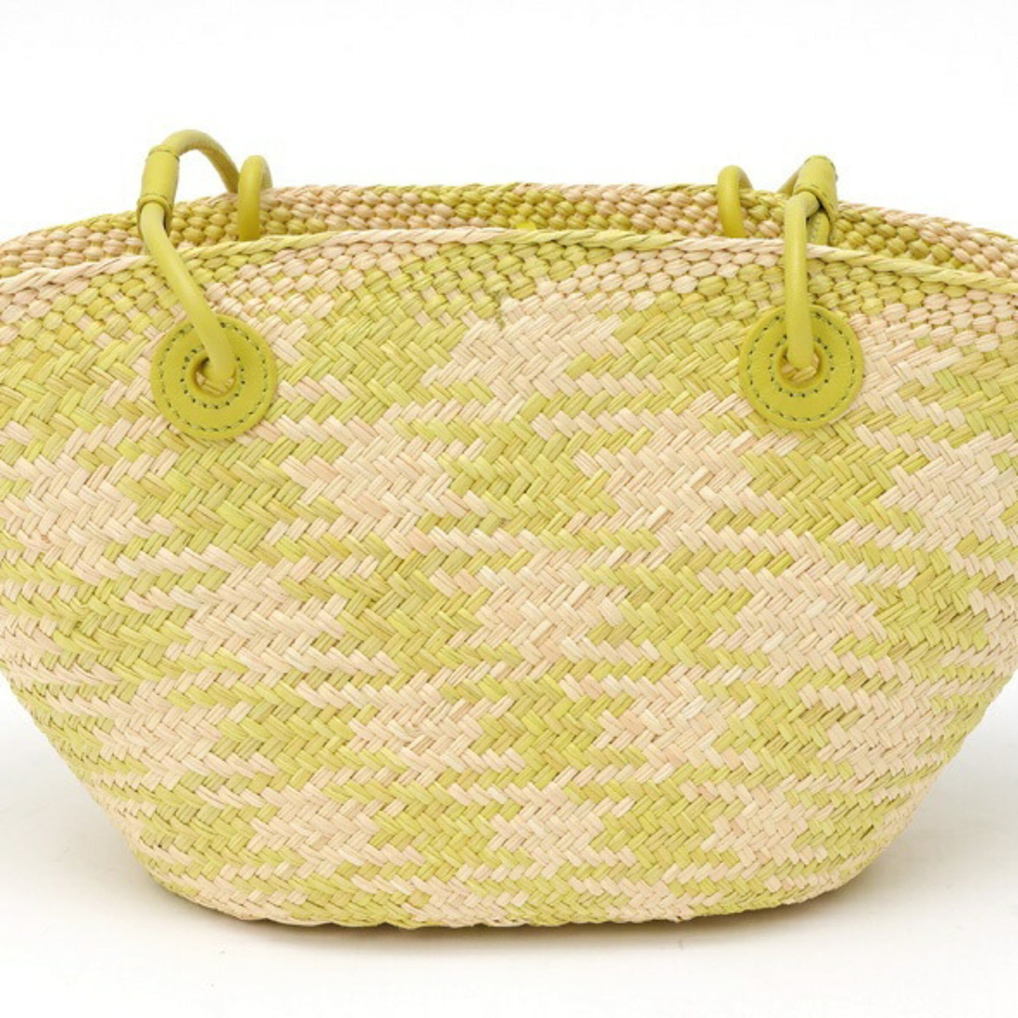 Loewe Light Green Leather Basket (Pre-Owned)