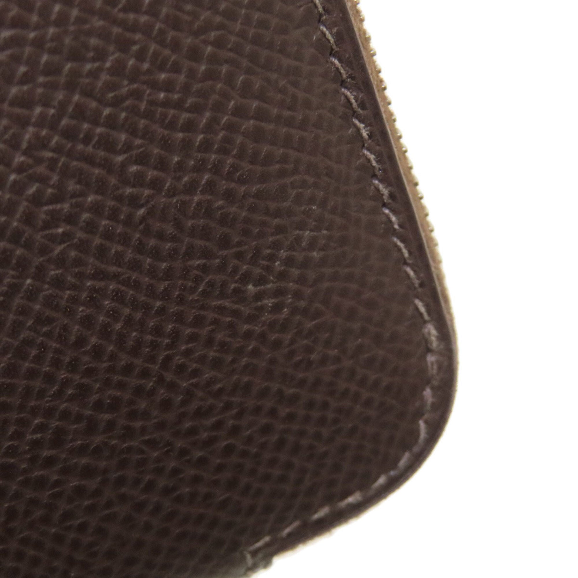 Hermes Azap Dark Brown Epsom Leather Long Wallet (Bi-Fold) (Pre-Owned)