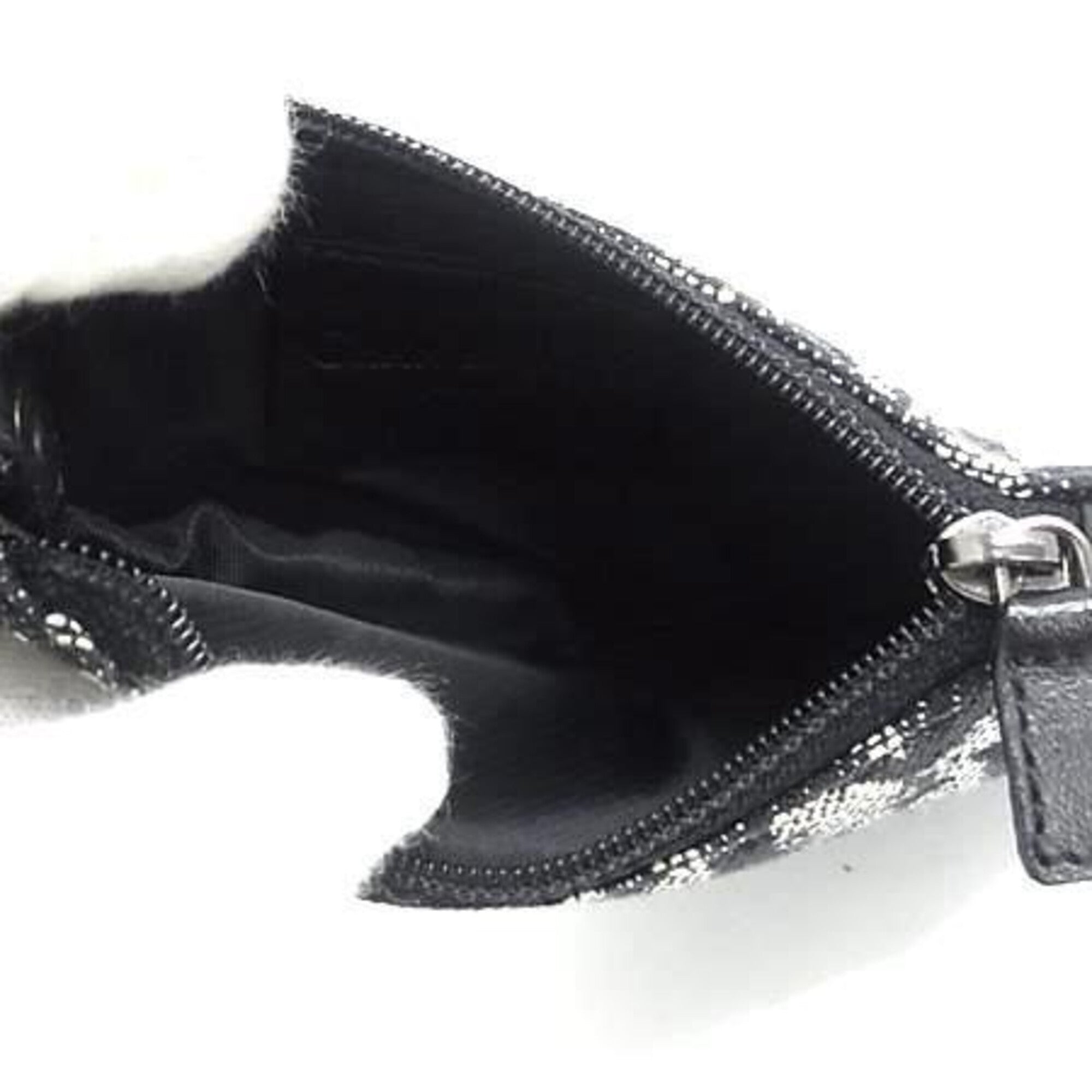 Christian Dior Trotter Black Canvas Coin Purse/Coin Case (Pre-Owned)