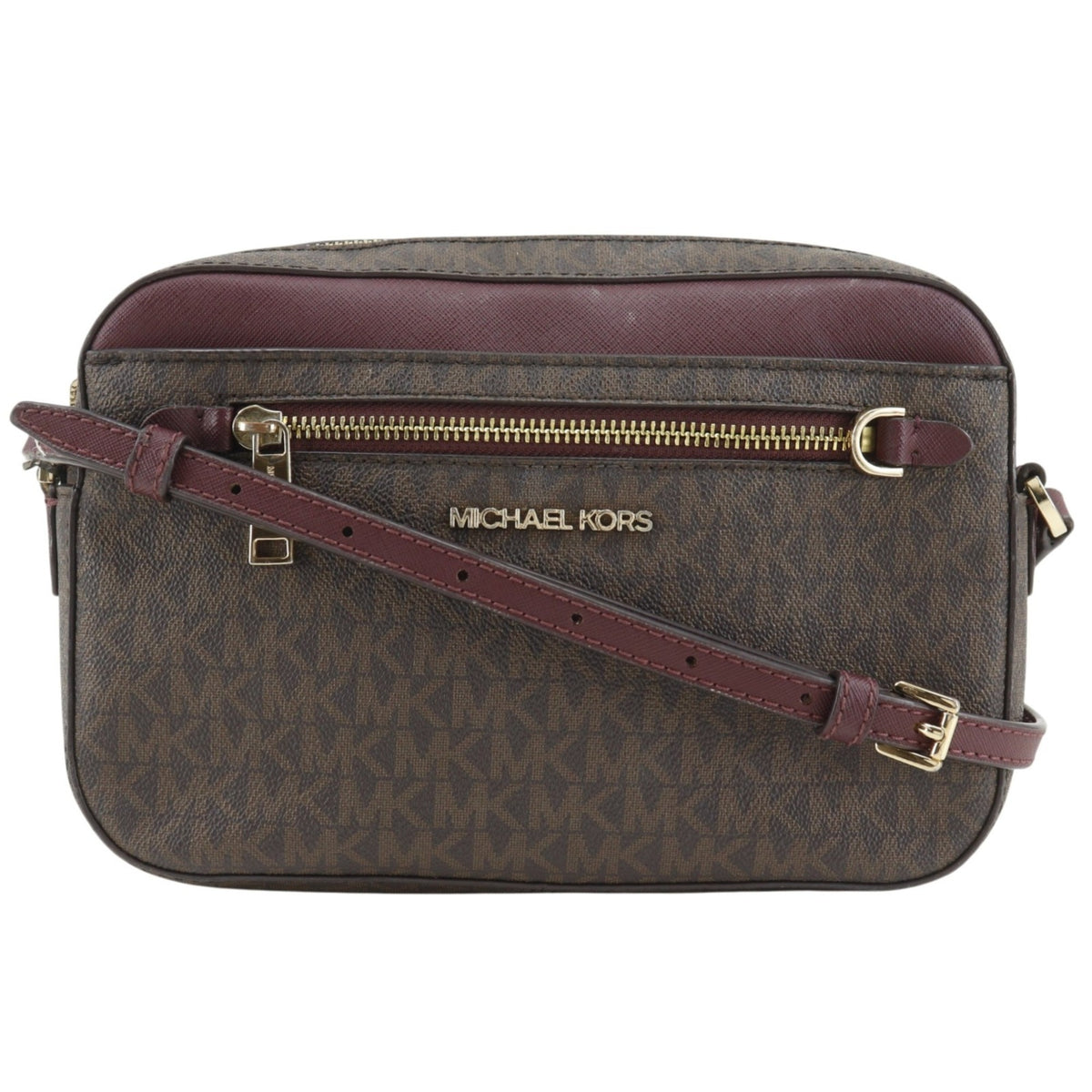 Michael Kors Brown Pvc Shoulder Bag Sling Bag (Pre-Owned)