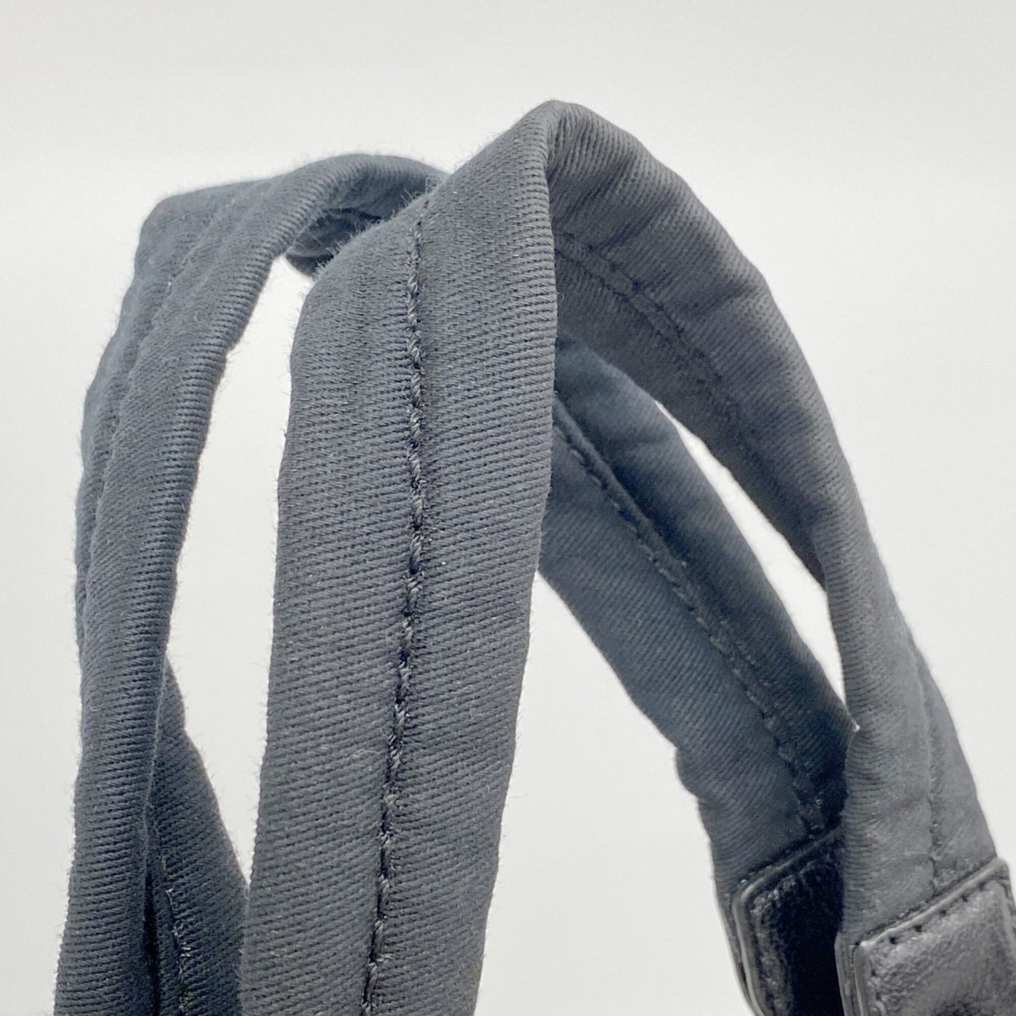 Chanel Black Nylon Canvas Tote Bag (Pre-Owned)