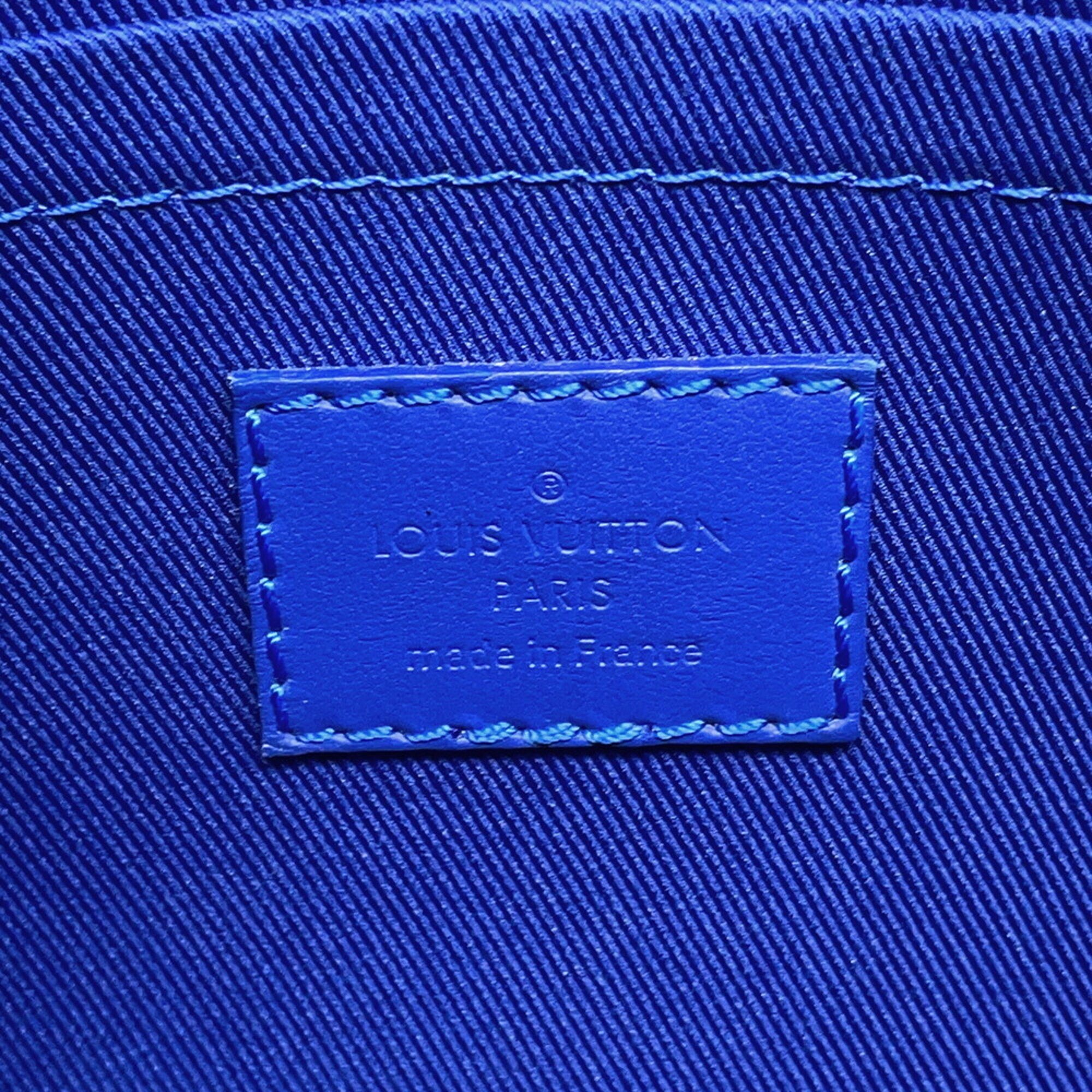 Louis Vuitton Blue Monogram Monogram Handbag Shoulder Bag (Pre-Owned)
