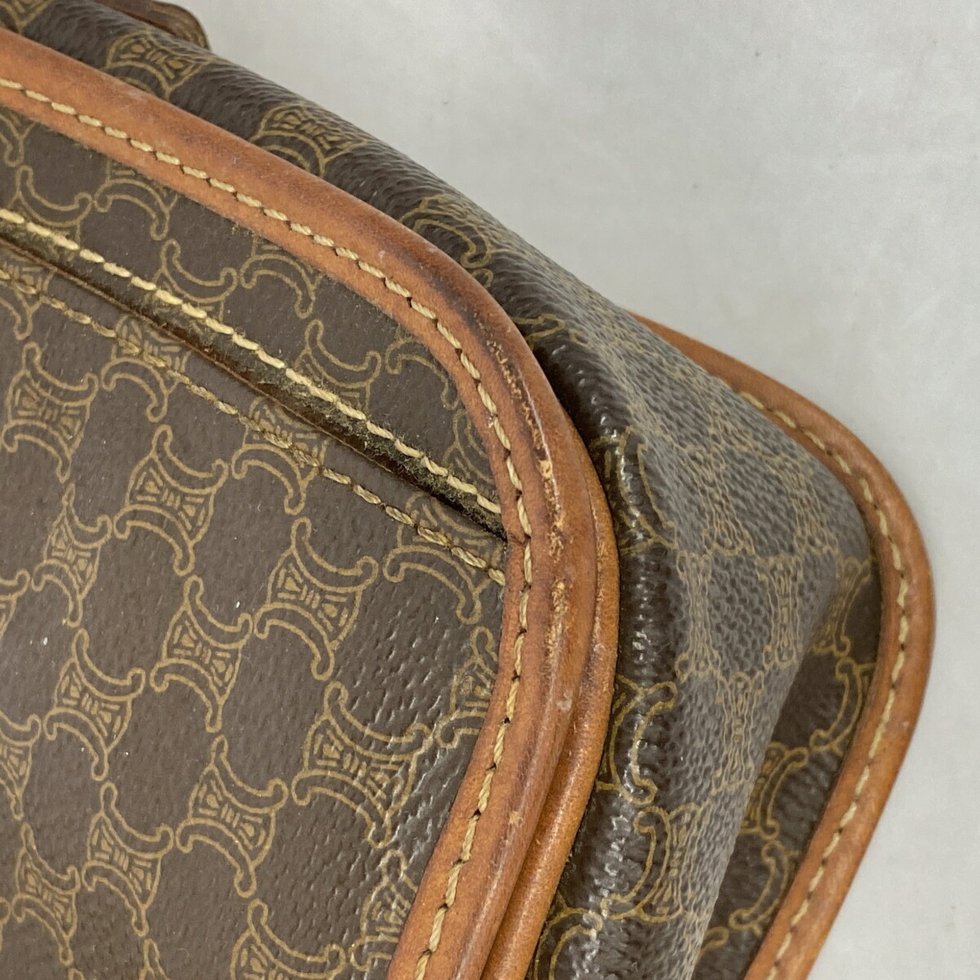 Celine Brown Pvc Shoulder Bag (Pre-Owned)