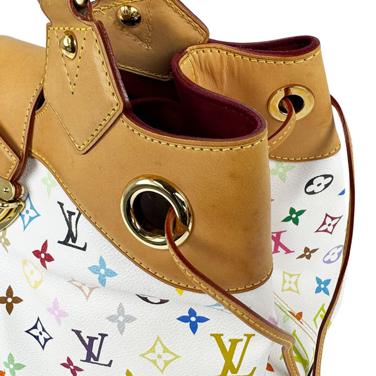 Louis Vuitton Blanc Multi-Color Monogram Multicolore Handbag (Pre-Owned)