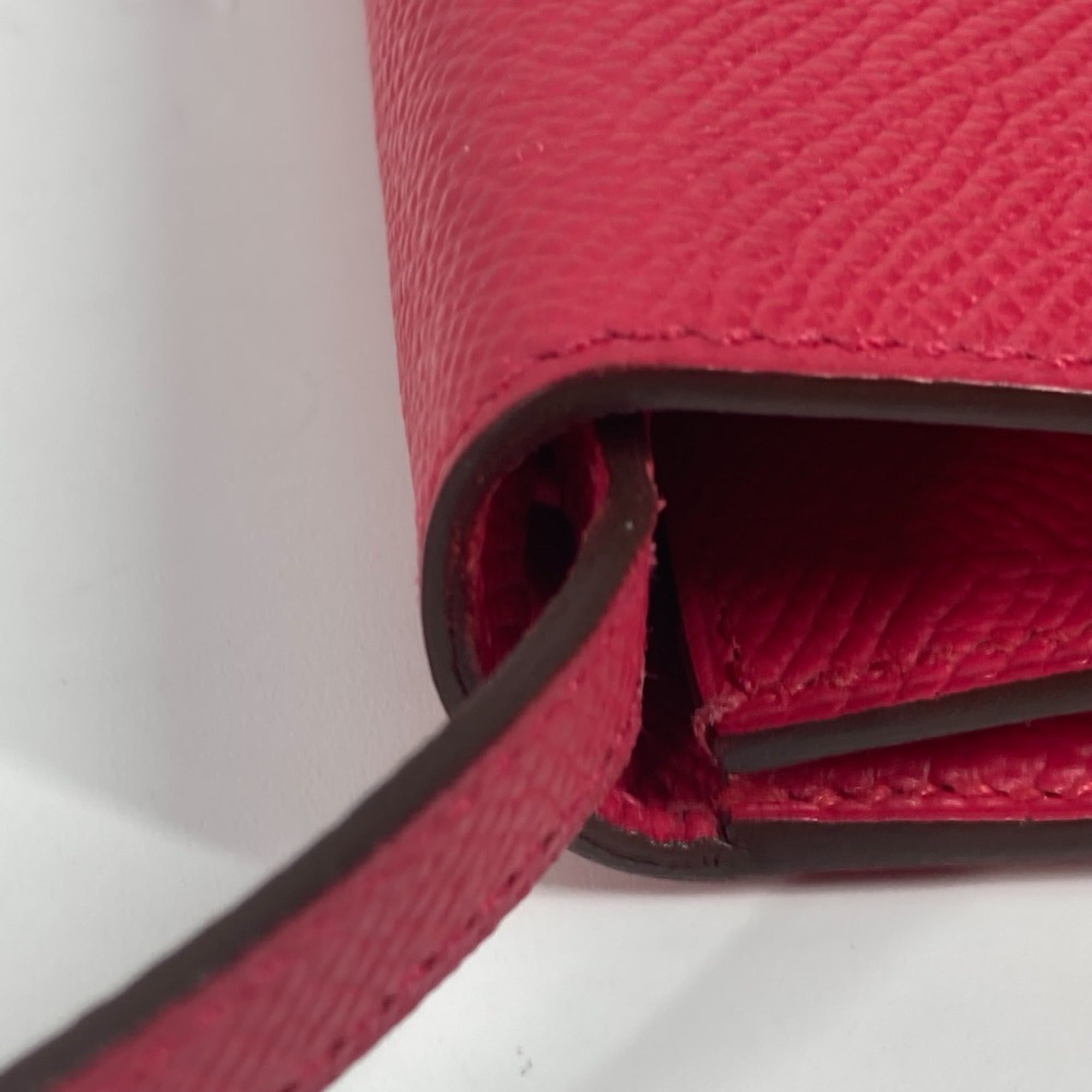 Hermes Pink Epsom Leather Pochette Shoulder Bag (Pre-Owned)