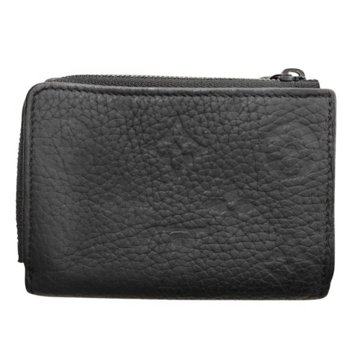 Louis Vuitton Black Leather Wallet (Tri-Fold) (Pre-Owned)