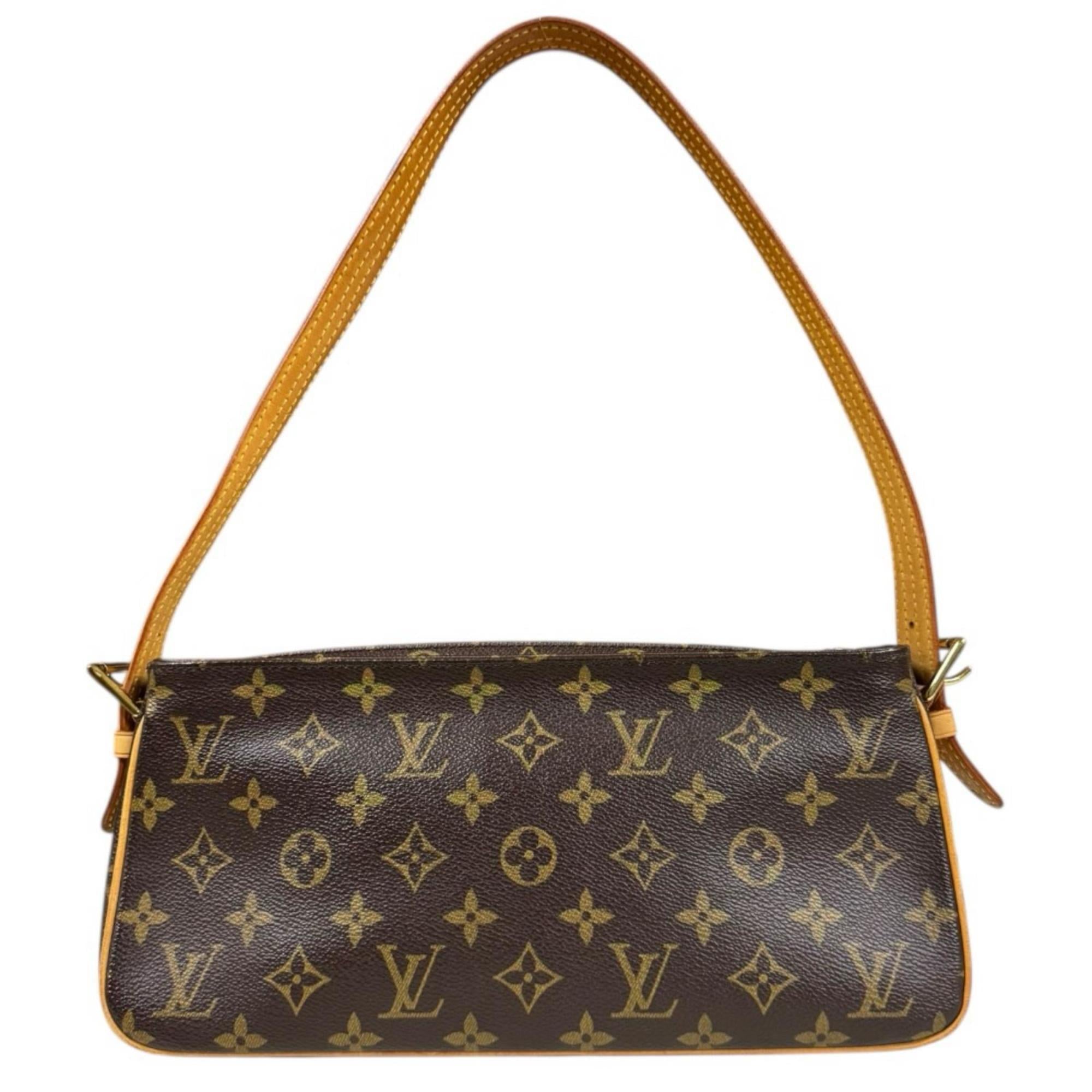 Louis Vuitton Brown Monogram Canvas Shoulder Bag (Pre-Owned)